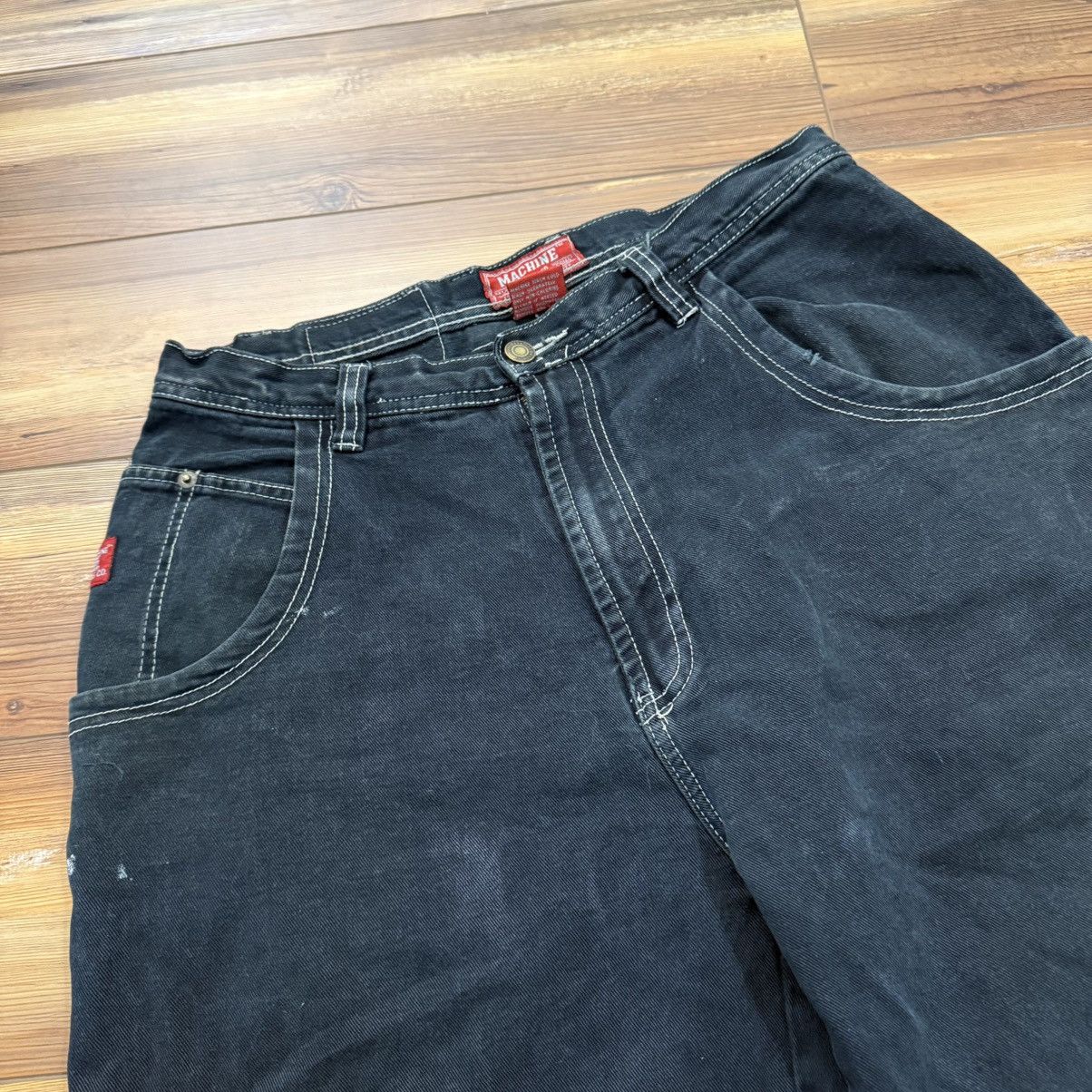 Other Vintage Black Baggy JNCO Style Embroidered Skate Baggy Jeans Size US 32 / EU 48 - 6 Thumbnail