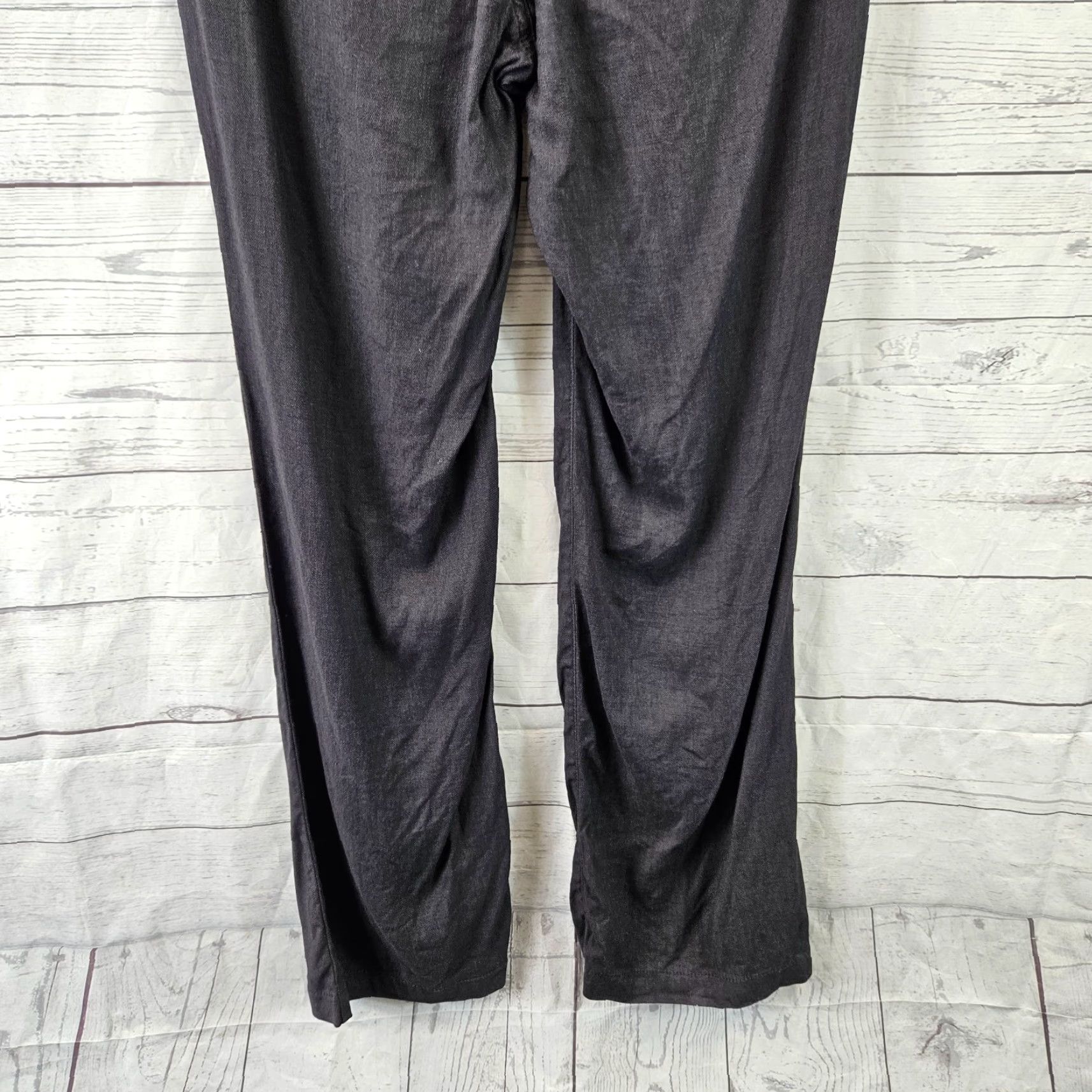 NYDJ NYDJ Womens Pants Sz 2P Solid Black Linen Blend Mid Rise Straight Leg 28in Inseam Womens Pants 2P Black Linen Blend Straight Leg Mens? Womens Size 26" / US 2 / IT 38 - 5 Thumbnail