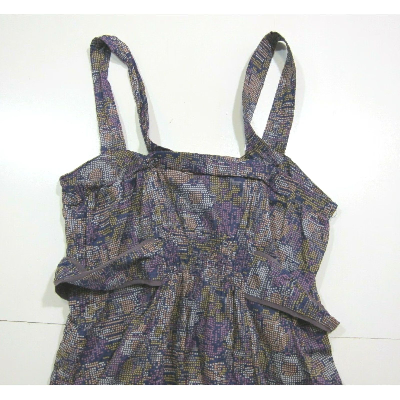 Vintage 3 Stones Est 1989 Cotton Purple Floral Tunic Tank Pocket Dress Women Medium Size M / US 6-8 / IT 42-44 - 5 Thumbnail