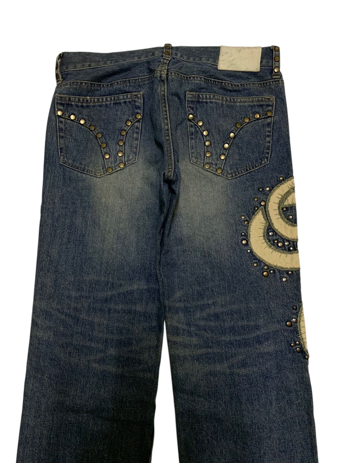 14th Addiction PRIGS SNAKE STUDDED PUNK JAPANESE DISTRESSED DENIM Size US 32 / EU 48 - 9 Thumbnail
