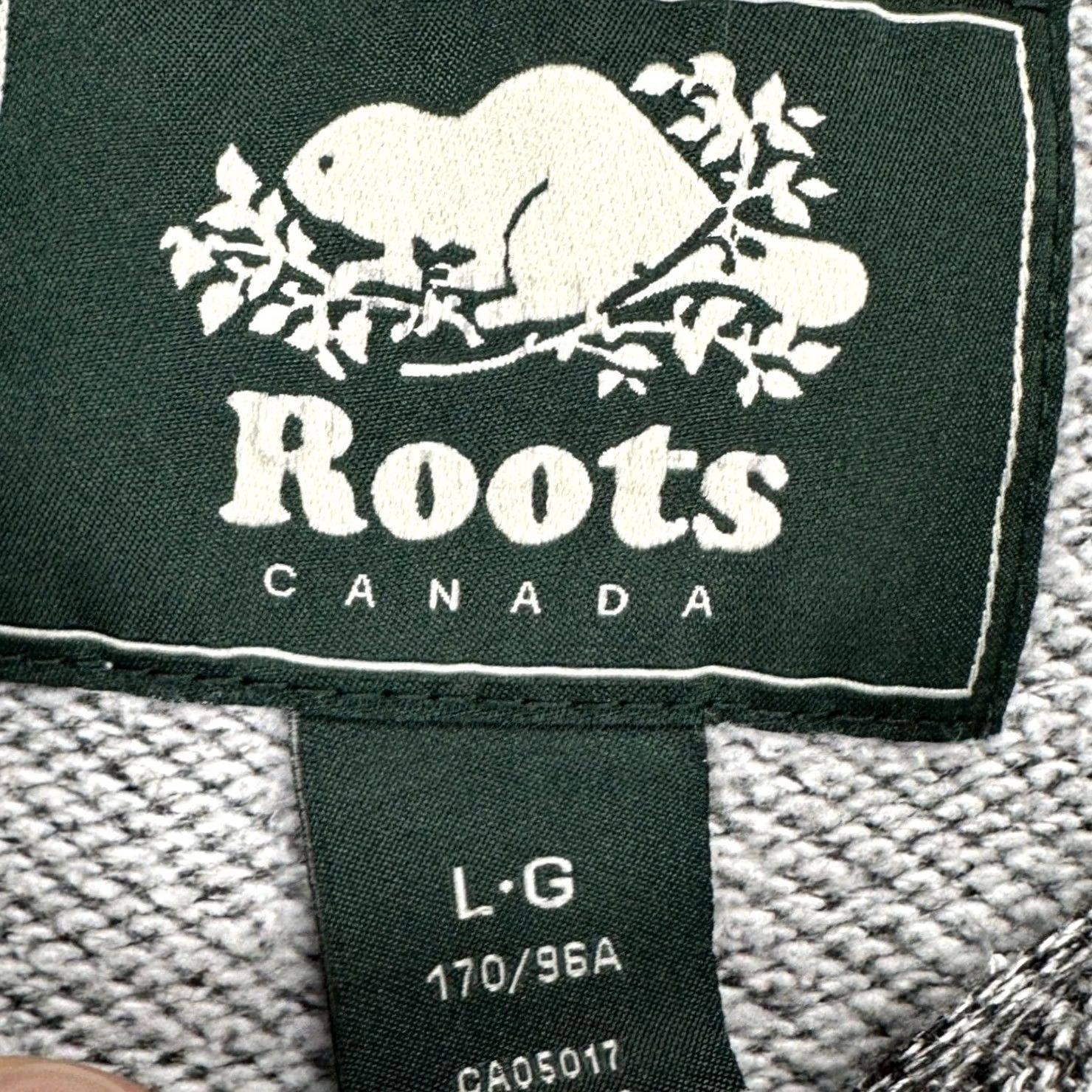 Roots VINTAGE Roots Womens Zip Polo Sweater Large Grey Knit Casual Long Sleeve Logo Ladies Size L / US 10 / IT 46 - 4 Thumbnail