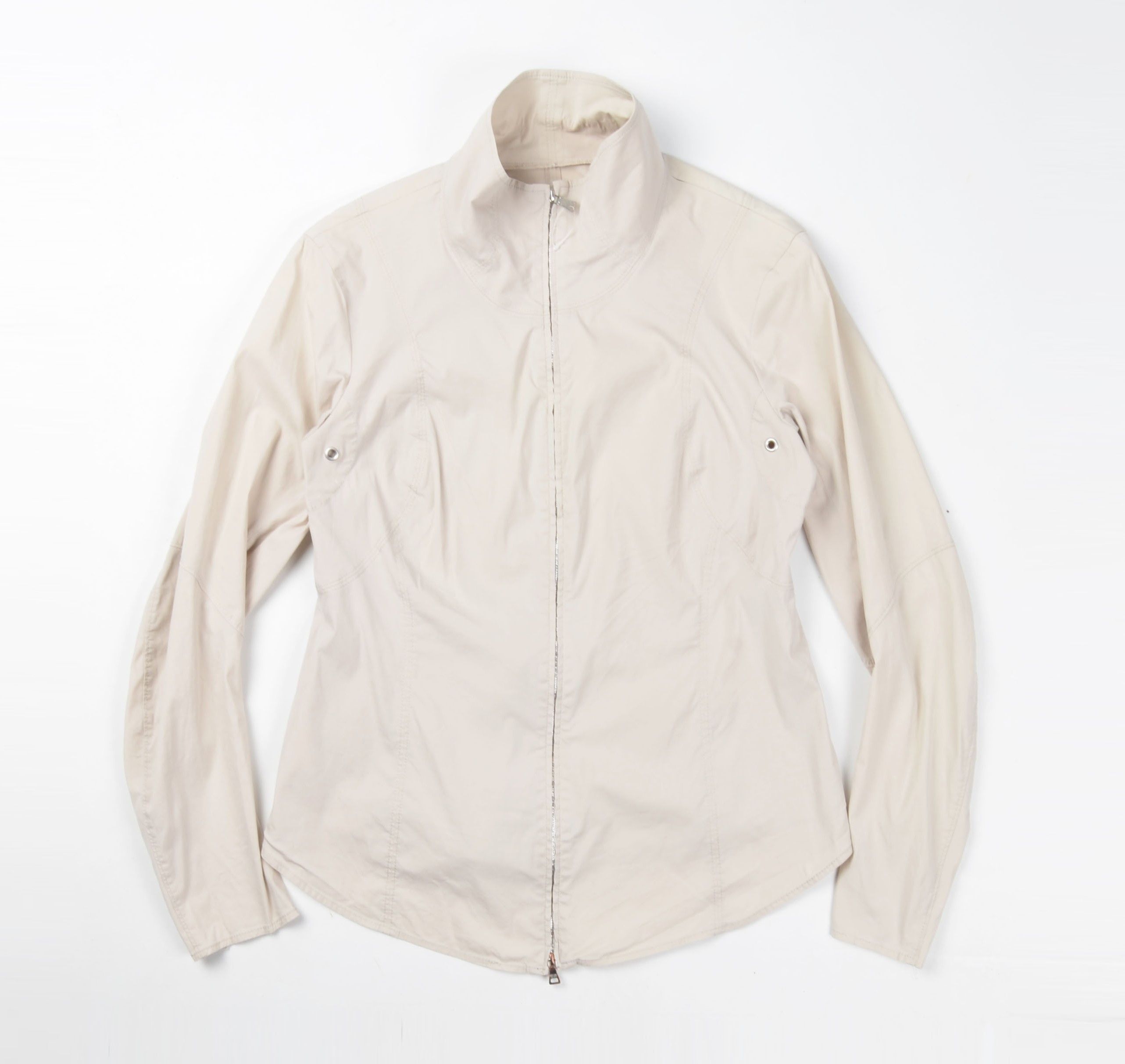 Prada Vintage Prada 90's Lightweight Full Zip Mock Neck Jacket Size XL / US 12-14 / IT 48-50 - 1 Thumbnail