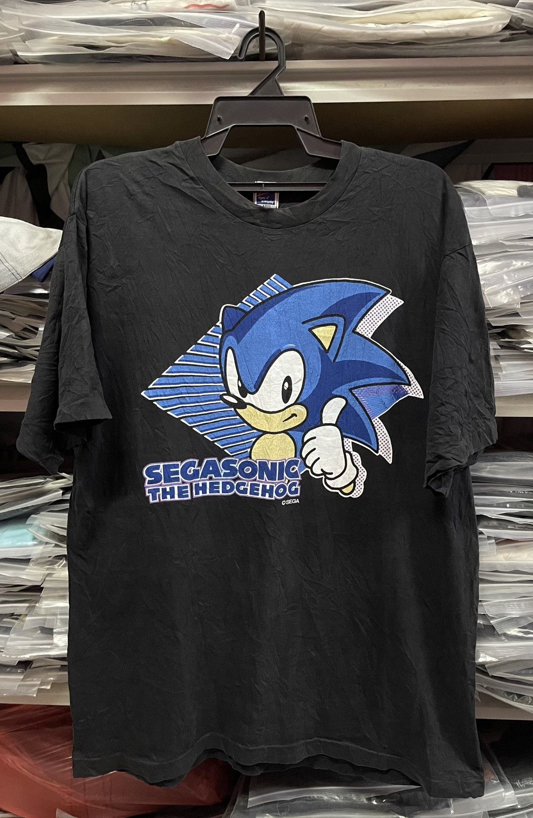Vintage Vintage 90's SegaSonic The Hedgehog Very Rare🔥🔥🔥 Size US L / EU 52-54 / 3 - 1 Thumbnail