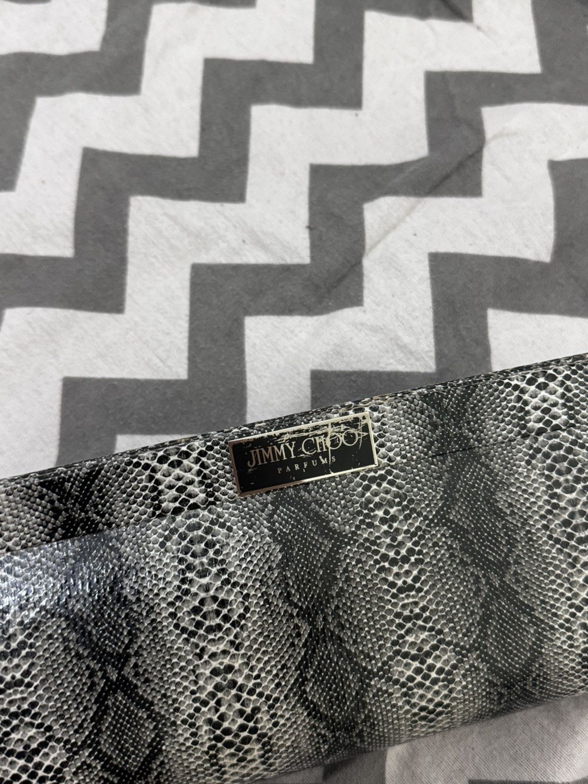 Jimmy Choo Jimmy Choo Parfums Snakeskin Print Clutch Bag / Makeup Bag Size ONE SIZE - 2 Thumbnail