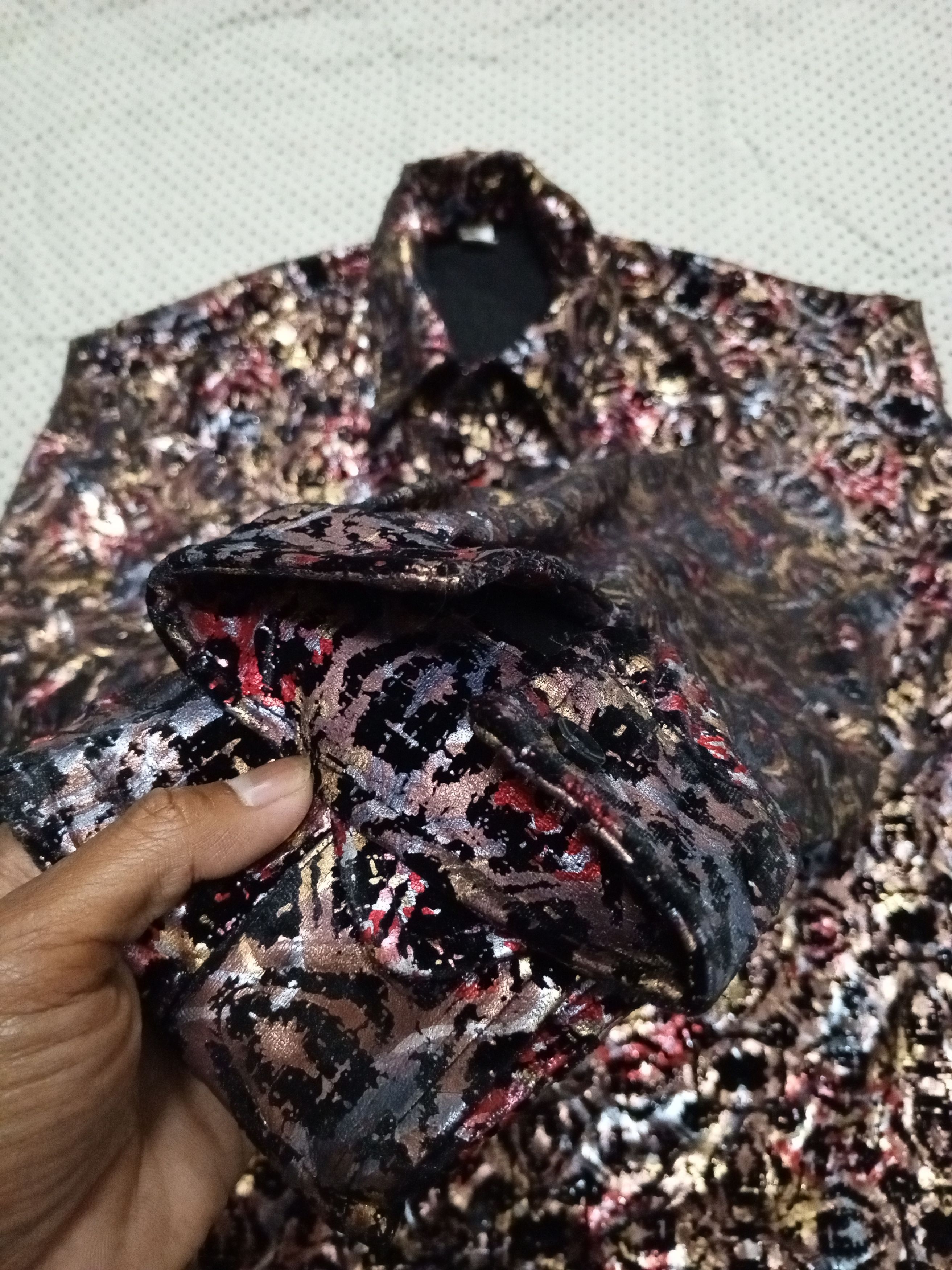 Japanese Brand JAPANBRANDS overprinting button long sleeve Size US L / EU 52-54 / 3 - 5 Thumbnail