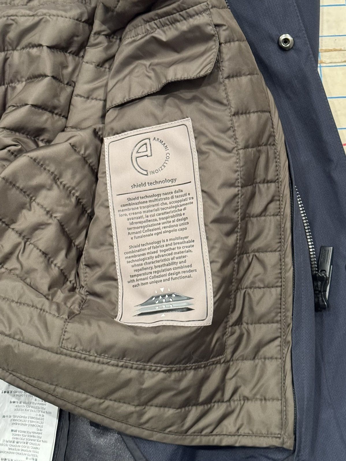 Armani Collezioni Armani Collezioni Long Coat With Insulating Layer Dark Navy Size US M / EU 48-50 / 2 - 10 Thumbnail