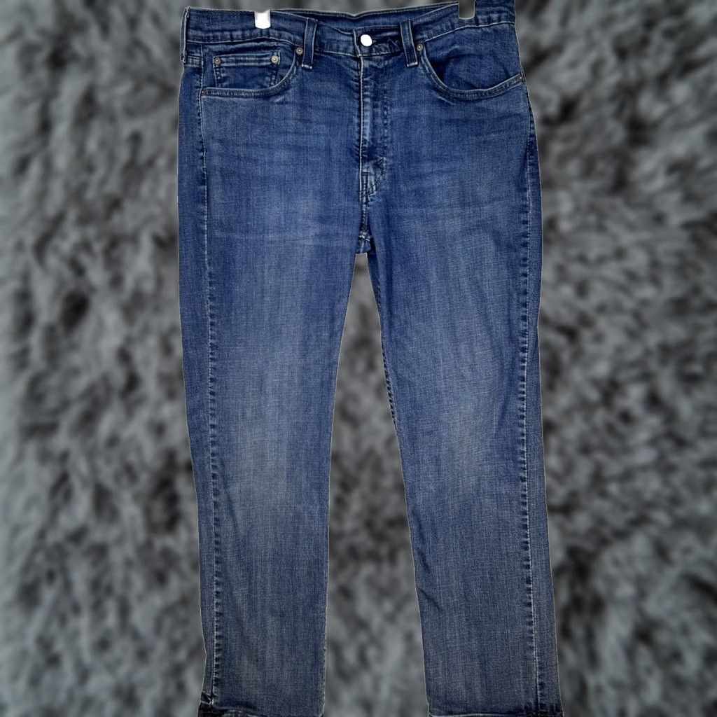 Levi's Levi's 514 Jeans Men's Blue Denim Mid Rise Straight Fit 36x32 Size US 36 / EU 52 - 1 Thumbnail