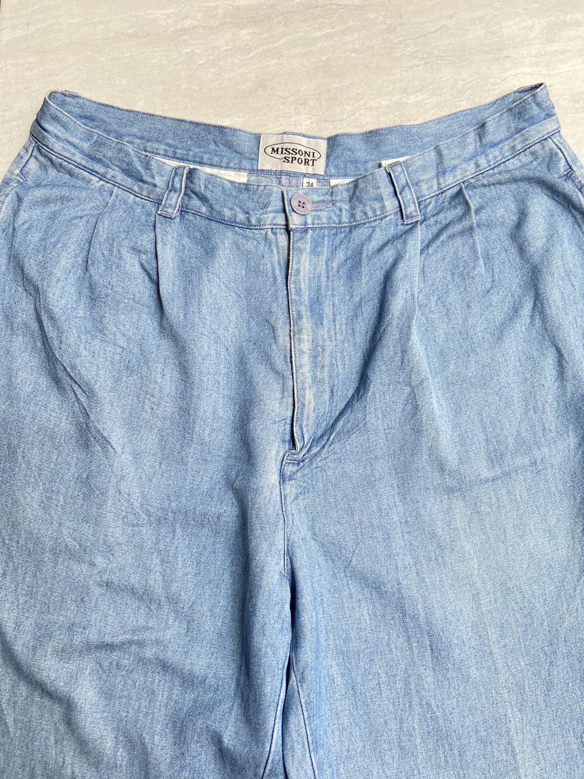 Missoni MISSONI SPORT Blue Pants Size US 32 / EU 48 - 2 Thumbnail