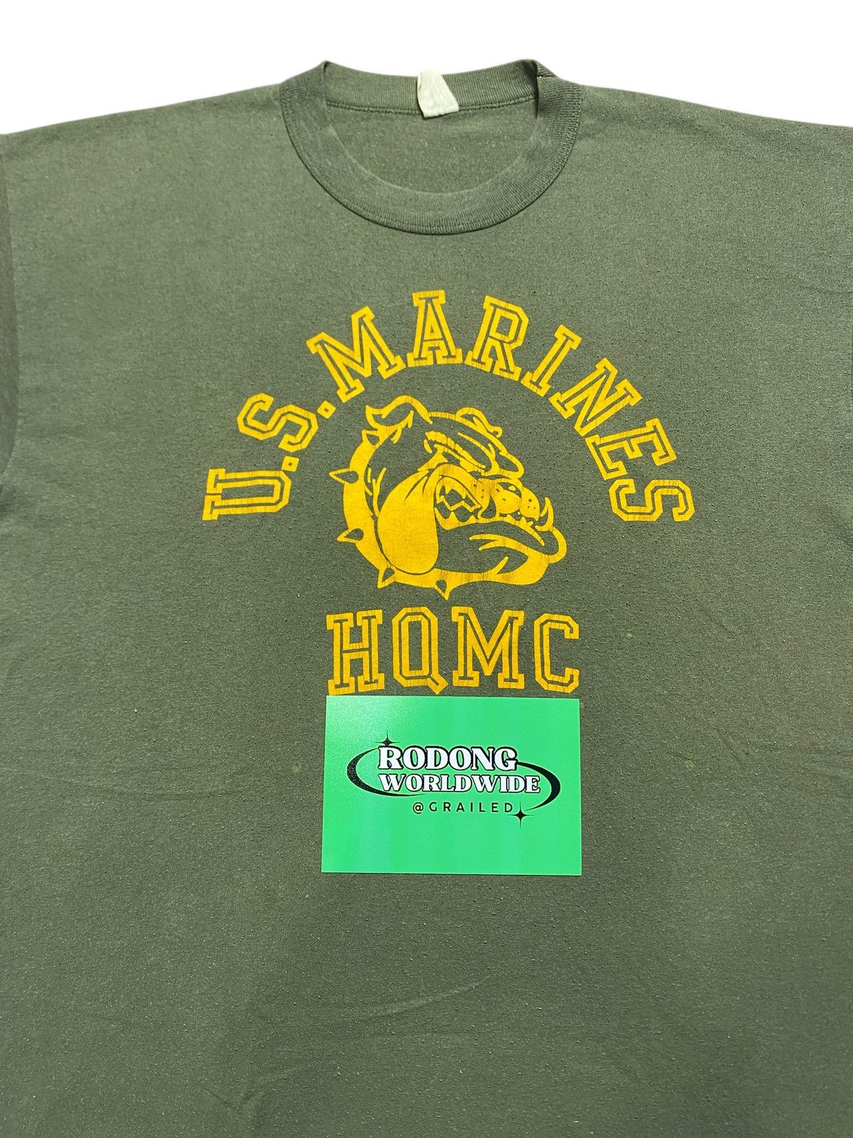 Vintage Vintage U.S. Marines HQMC Bulldog Military Olive Green Size US L / EU 52-54 / 3 - 2 Thumbnail