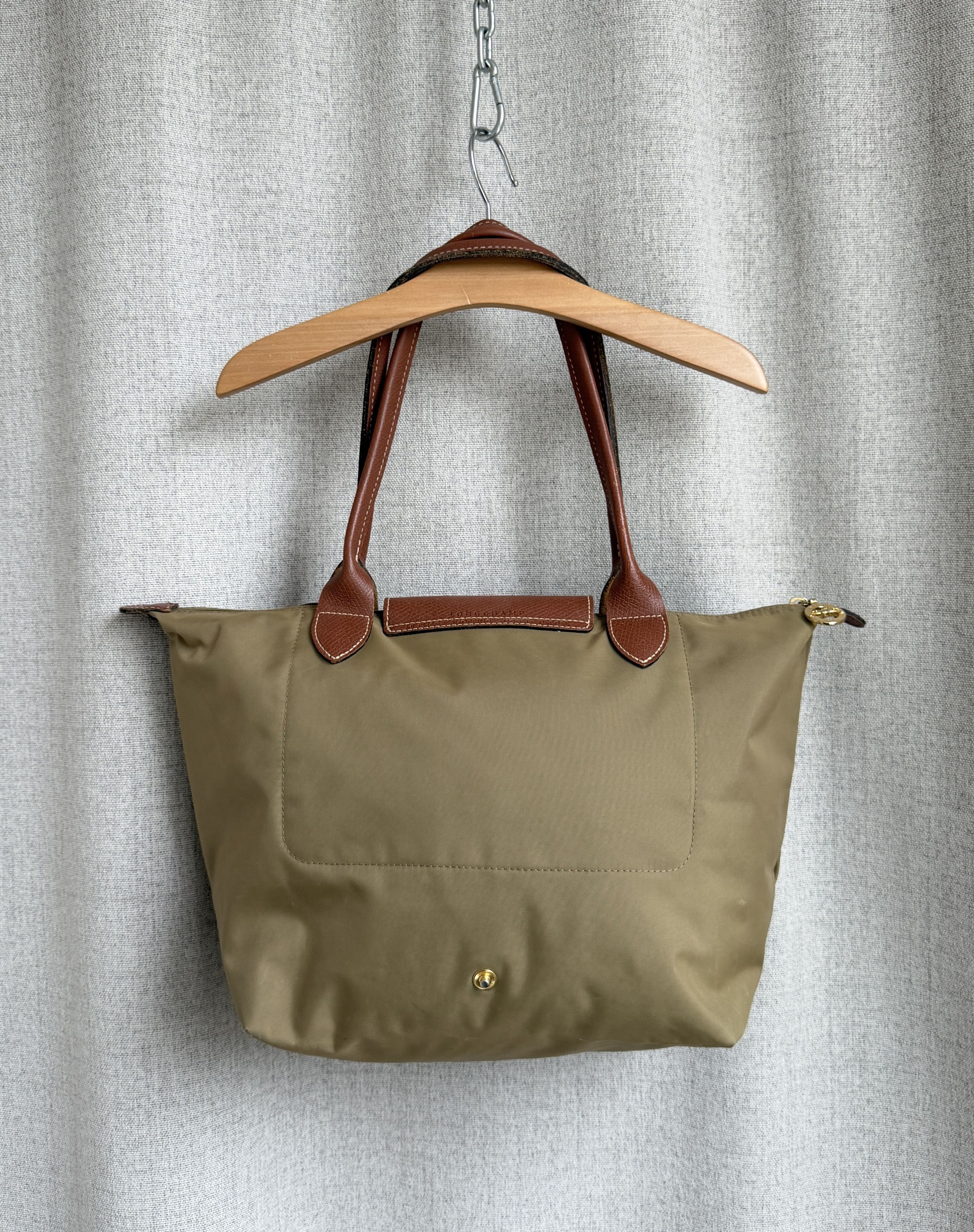 Longchamp Longchamp Khaki Green Nylon Bag M Size ONE SIZE - 3 Thumbnail