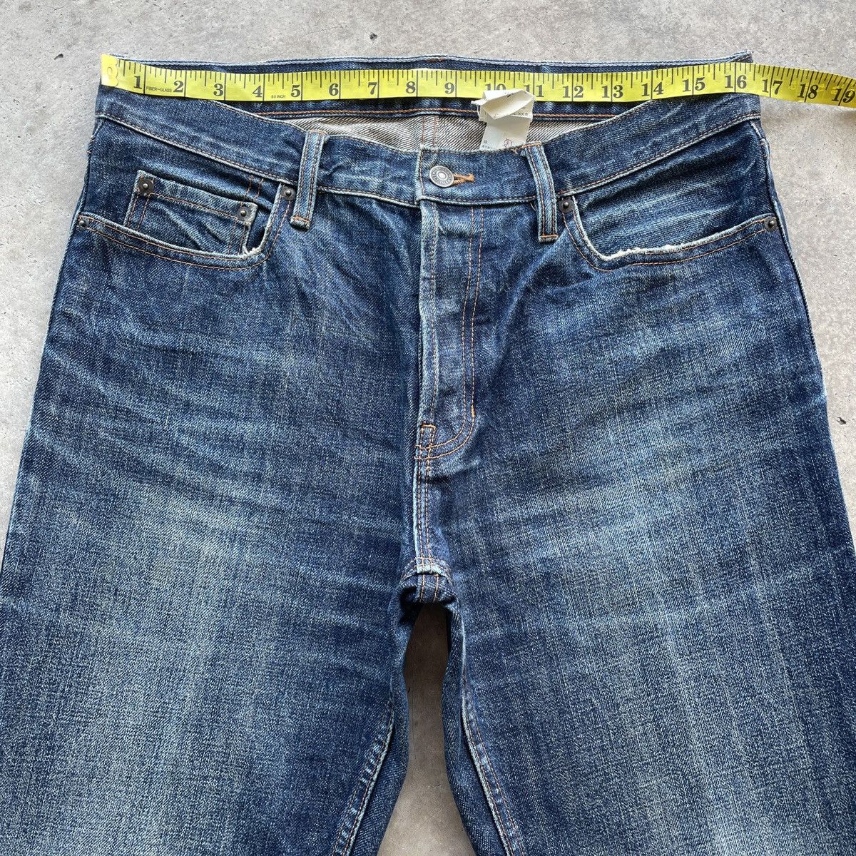 Gap Vintage Gap Jeans Faded Flare Sick Denim Pants W33x34 Size US 33 - 6 Thumbnail