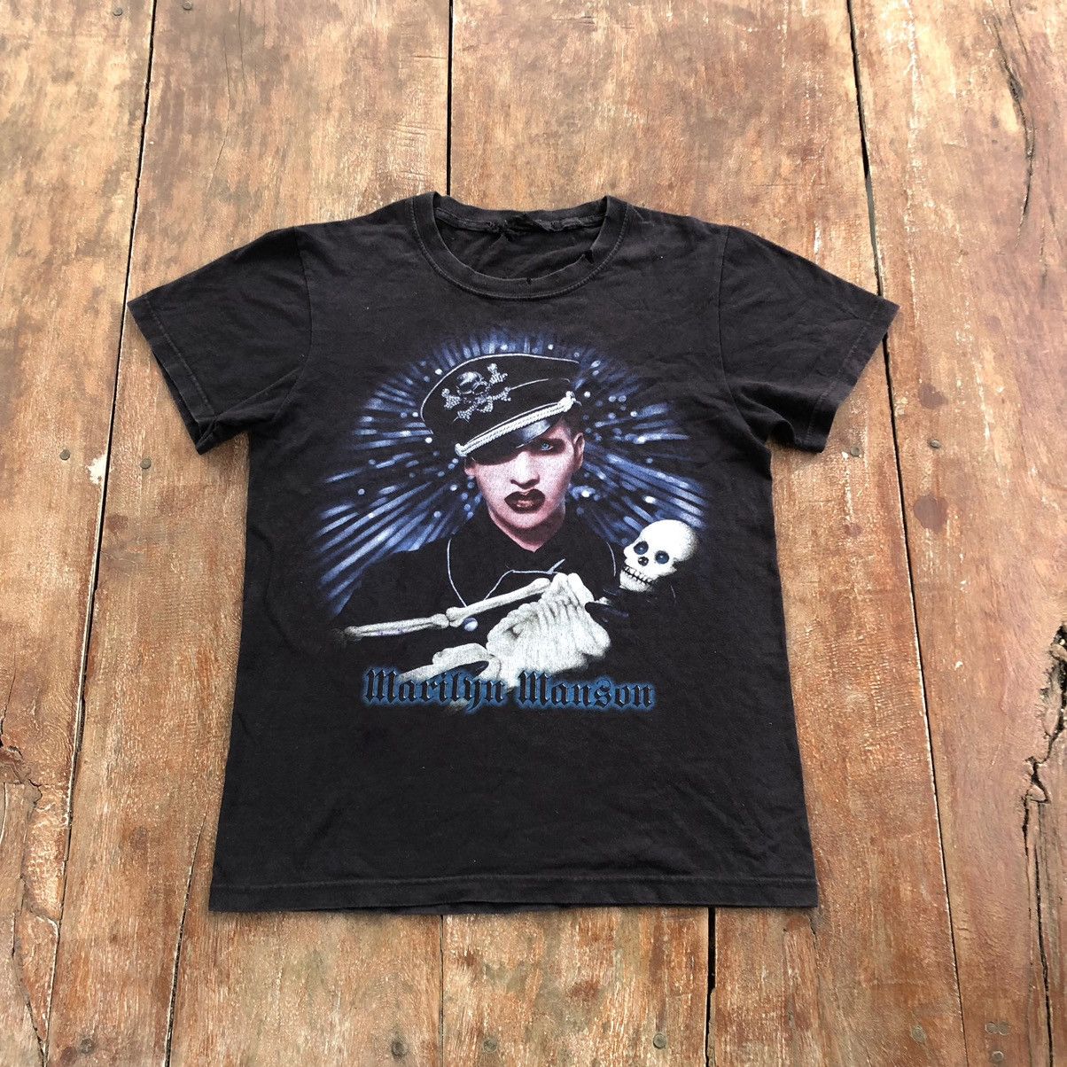 Band Tees Vintage Thrashed Faded Bootleg Marilyn Manson Rare T Shirt Size US S / EU 44-46 / 1 - 2 Thumbnail