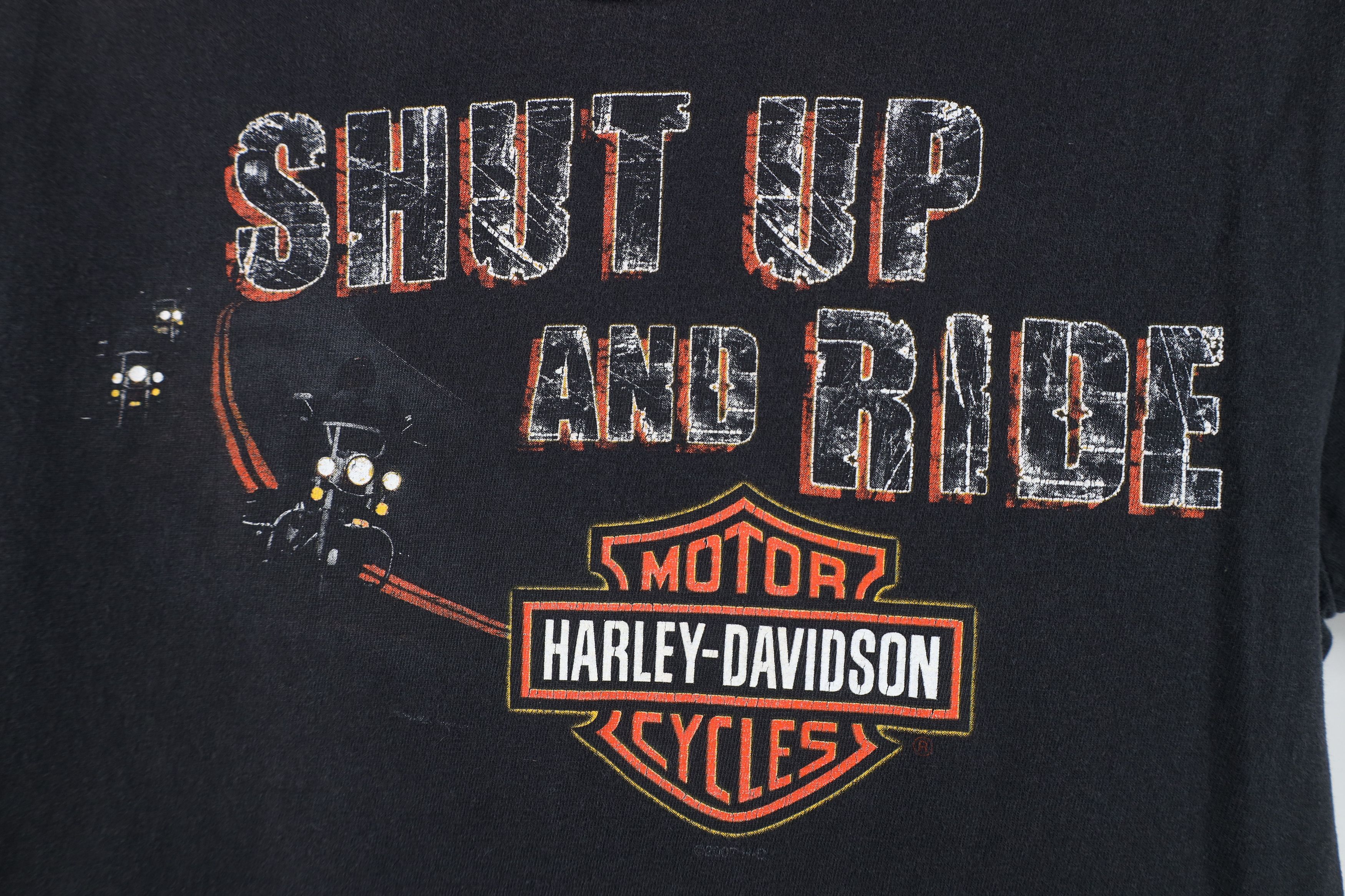 Harley Davidson Vintage Y2K Harley Davidson Up And Ride T-Shirt Black USA Size US S / EU 44-46 / 1 - 4 Thumbnail