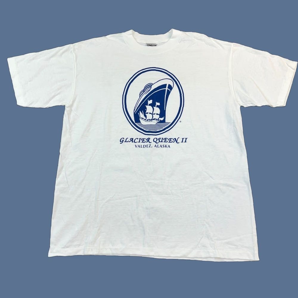 Vintage VINTAGE Oneita Power T Shirt Mens XL Glacier Queen Single Stitch Deadstock USA Size US XL / EU 56 / 4 - 1 Thumbnail
