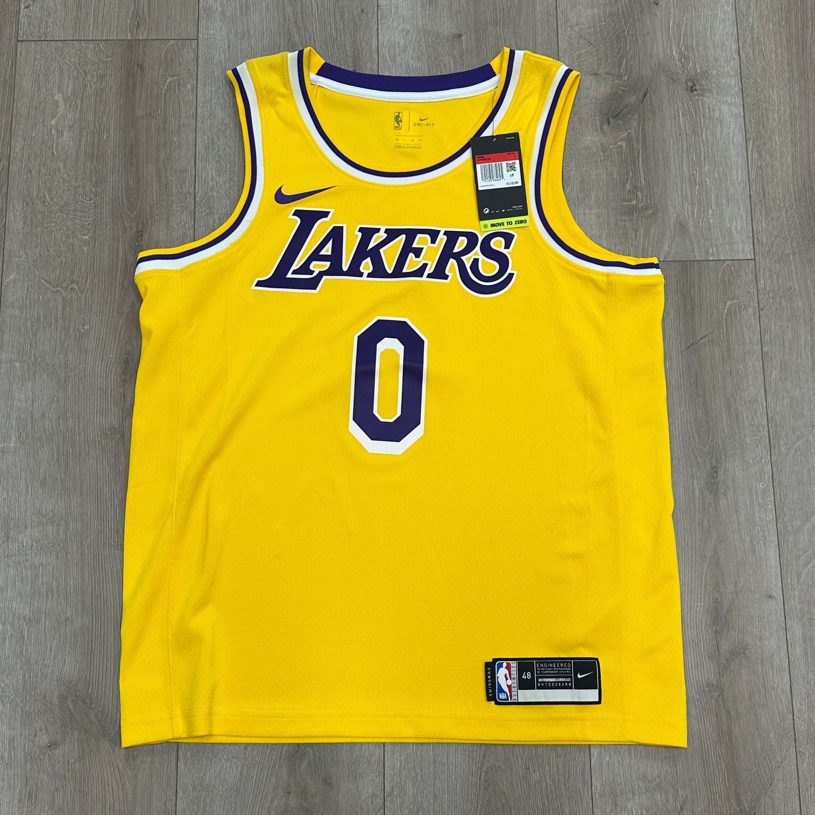NBA × Nike Nike Lakers Icon Edition Swingman Jersey Kuzma #0 Large L Size US L / EU 52-54 / 3 - 1 Thumbnail