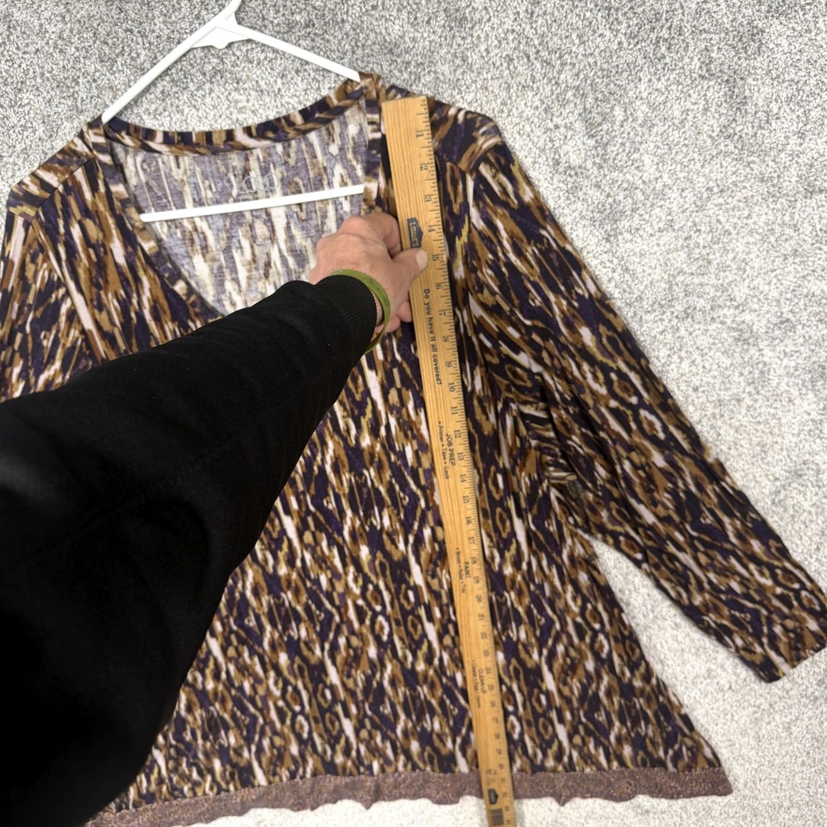 Logo 7 VINTAGE Logo Tunic Top 2X Plus Ikat Animalier Earthy Autumncore Whimsigoth Lagenlook Size XXL / US 16-18 / IT 52-54 - 2 Thumbnail