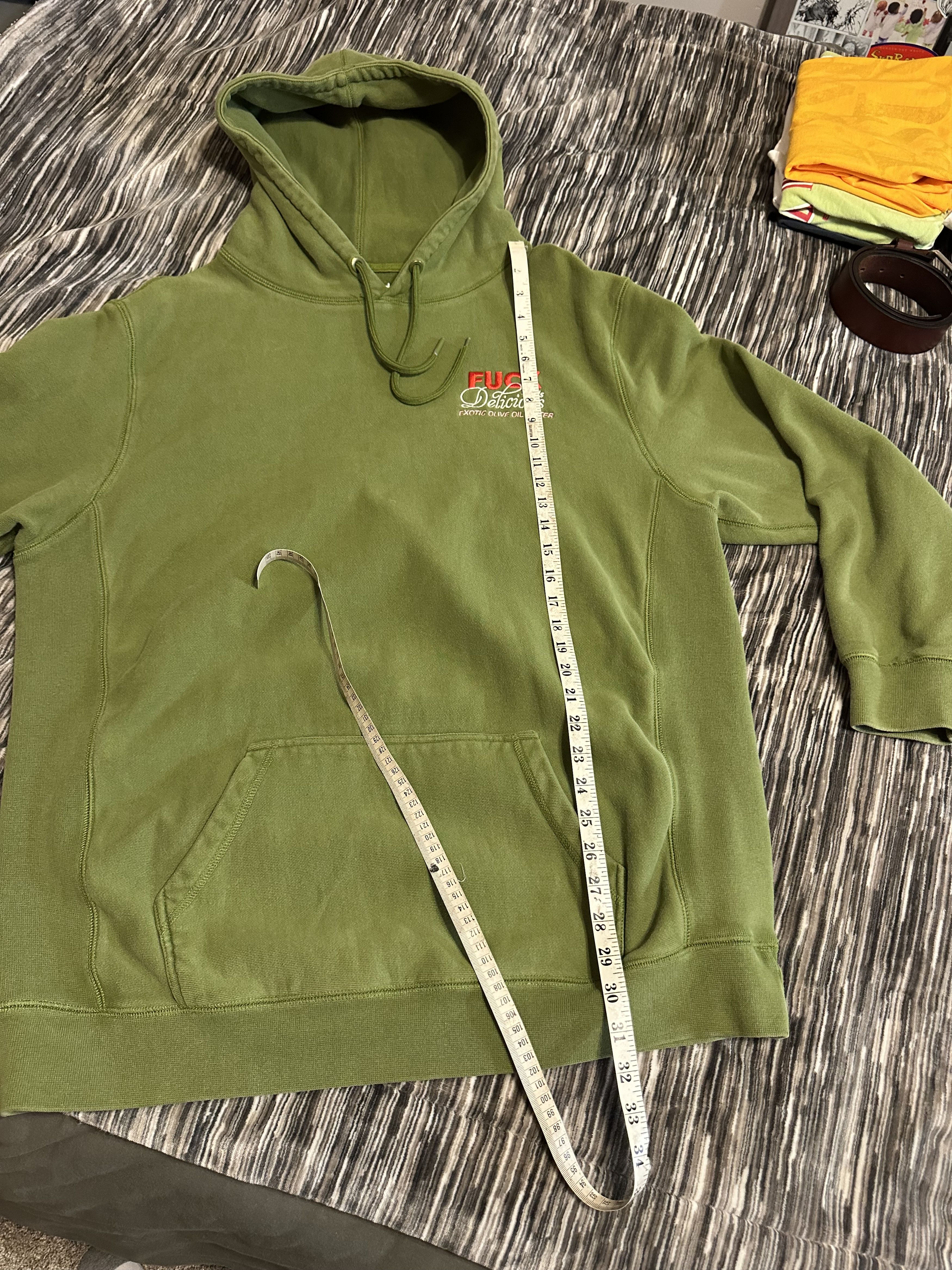 Action Bronson Fuck Thats Delicious Hoodie Exotic Olive Oil Taster XXL used Size US XXL / EU 58 / 5 - 6 Thumbnail