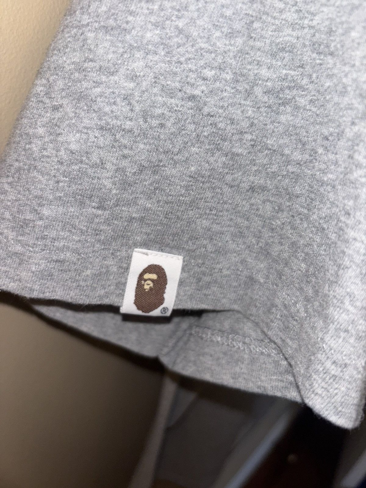 Bape Bape grey shark tee Size US L / EU 52-54 / 3 - 5 Thumbnail