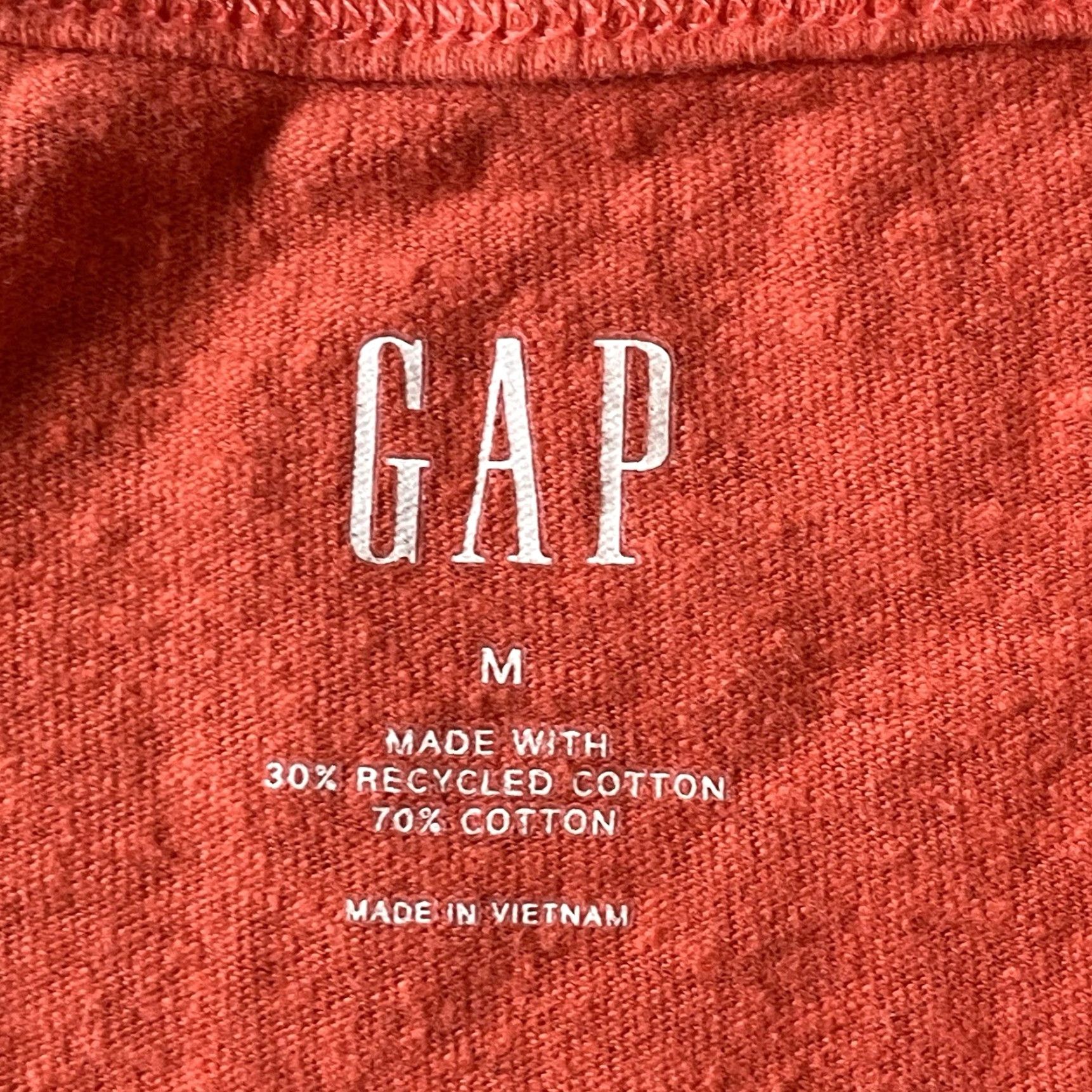 Gap Gap Tank Top Women’s Size Medium Orange Coral Sleeveless Lightweight Racer Back Shirt Size M / US 6-8 / IT 42-44 - 3 Thumbnail