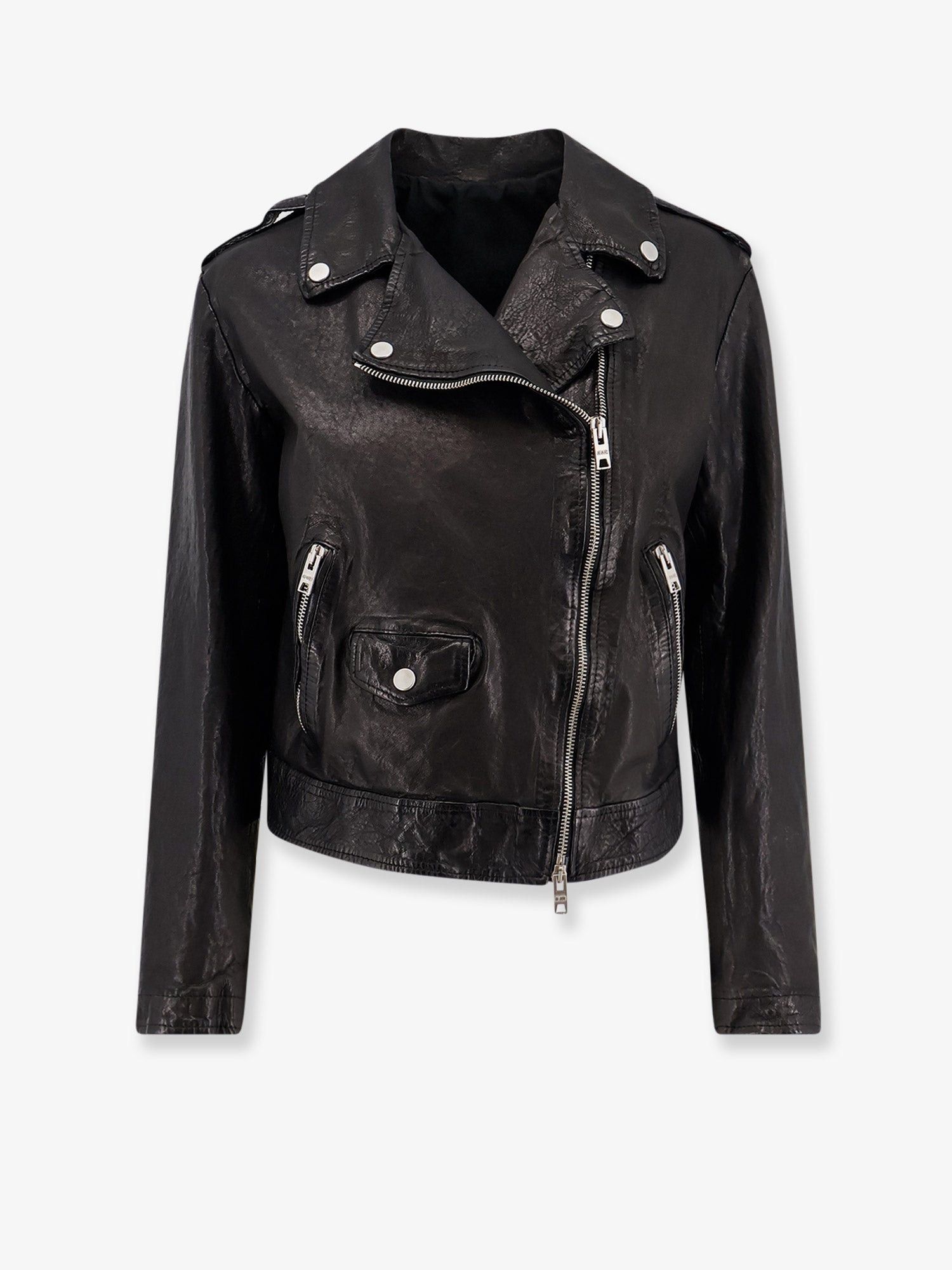 DFour Natural Washed Leather Jacket Size M / US 6-8 / IT 42-44 - 1 Thumbnail