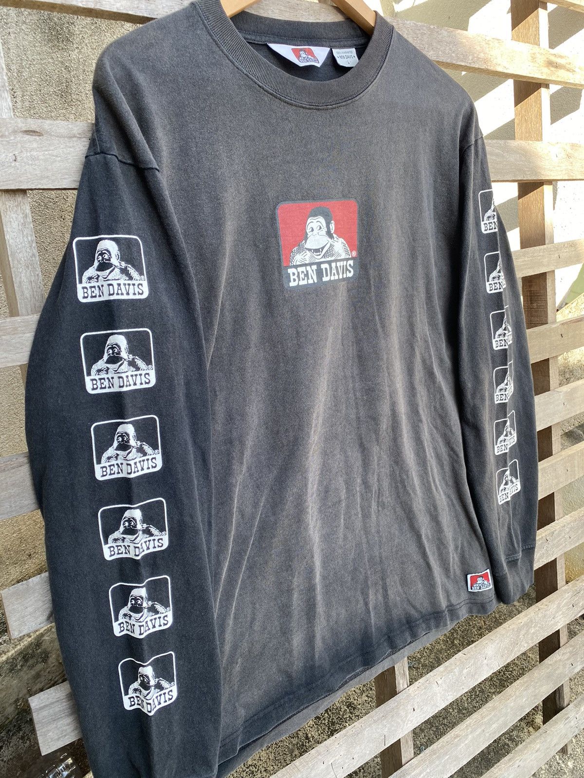 Ben Davis Vintage Sunfaded Ben Davis Big Print Long Sleeve Size US L / EU 52-54 / 3 - 2 Thumbnail
