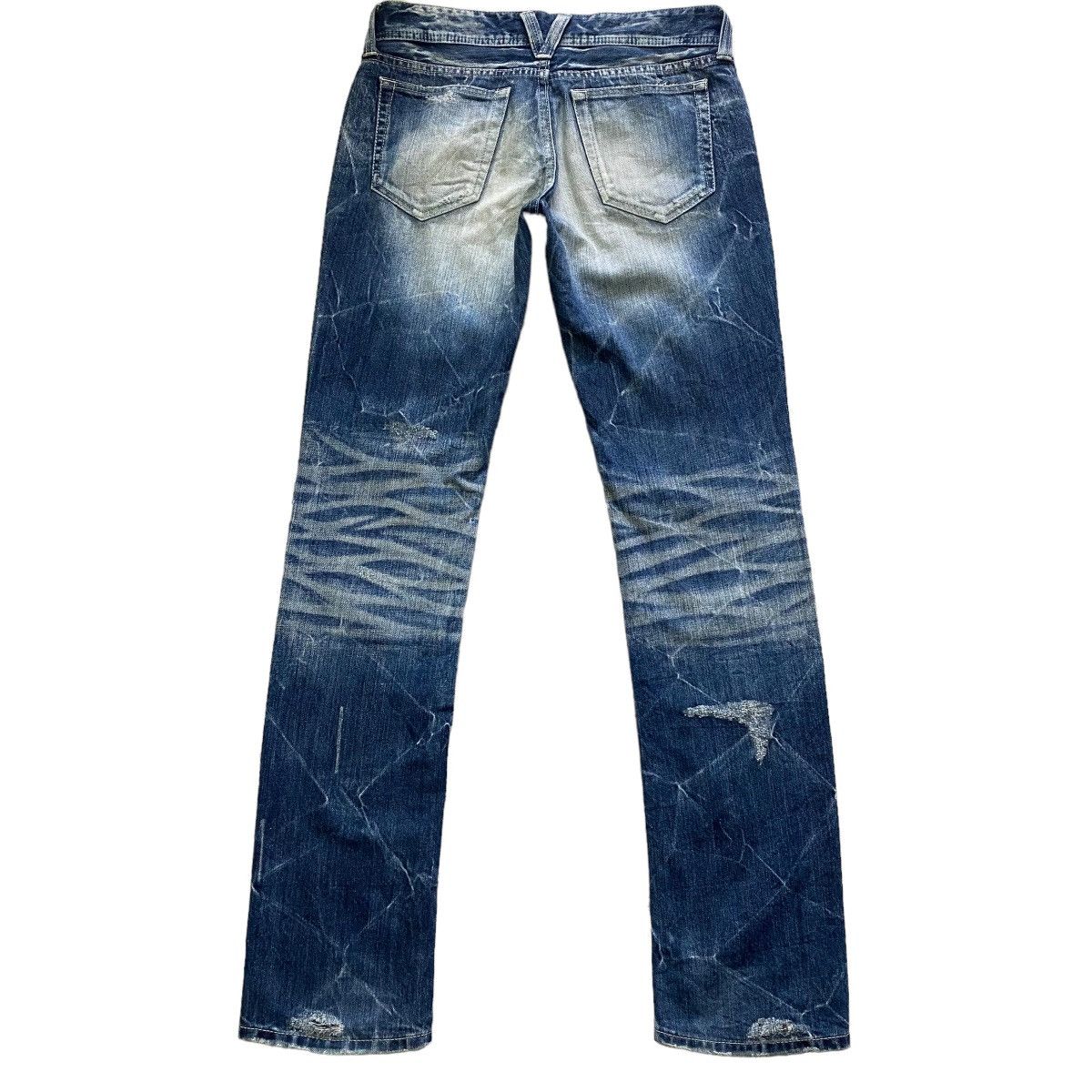 Vanquish Vanquish Acid Wash Denim Skinny Jeans Distressed Size US 29 - 2 Thumbnail