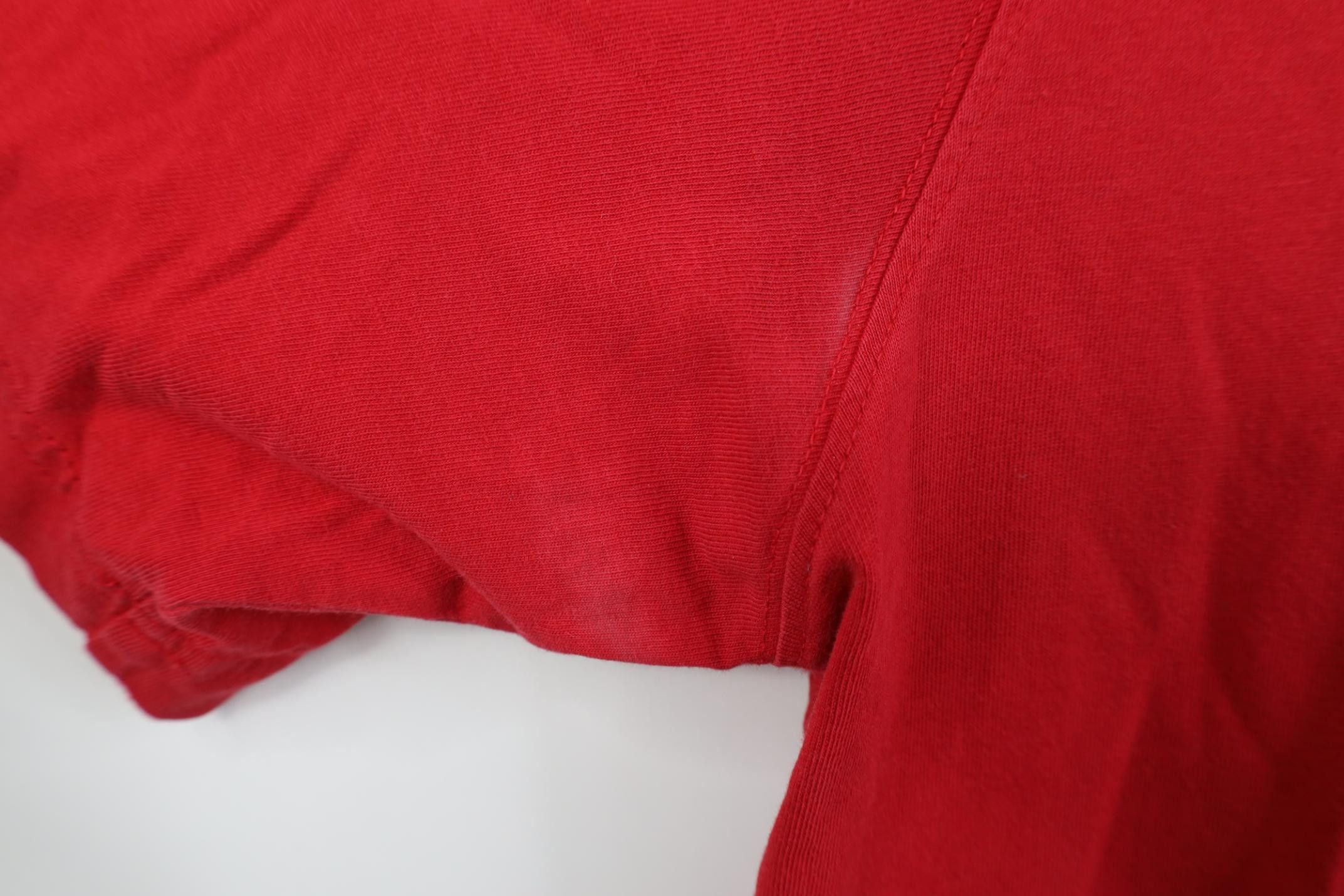 Lands' End Vintage Y2K Lands End Blank Short Sleeve T-Shirt Red Cotton Size US L / EU 52-54 / 3 - 10 Thumbnail