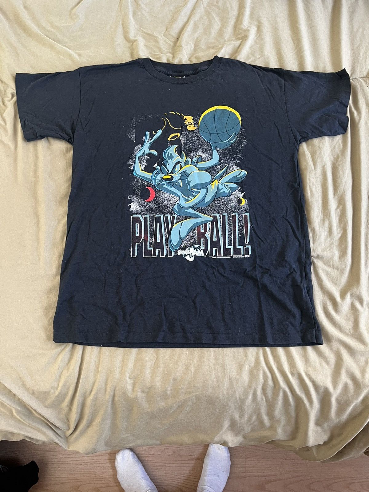 Vintage Space Jam ‘Play Ball’ Graphic Tee Size US XL / EU 56 / 4 - 1 Thumbnail