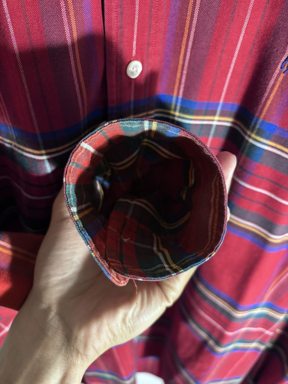 Ralph Lauren RALPH LAUREN | NWOT Classic Red Plaid Button-Down Shirt Size US L / EU 52-54 / 3 - 15 Thumbnail
