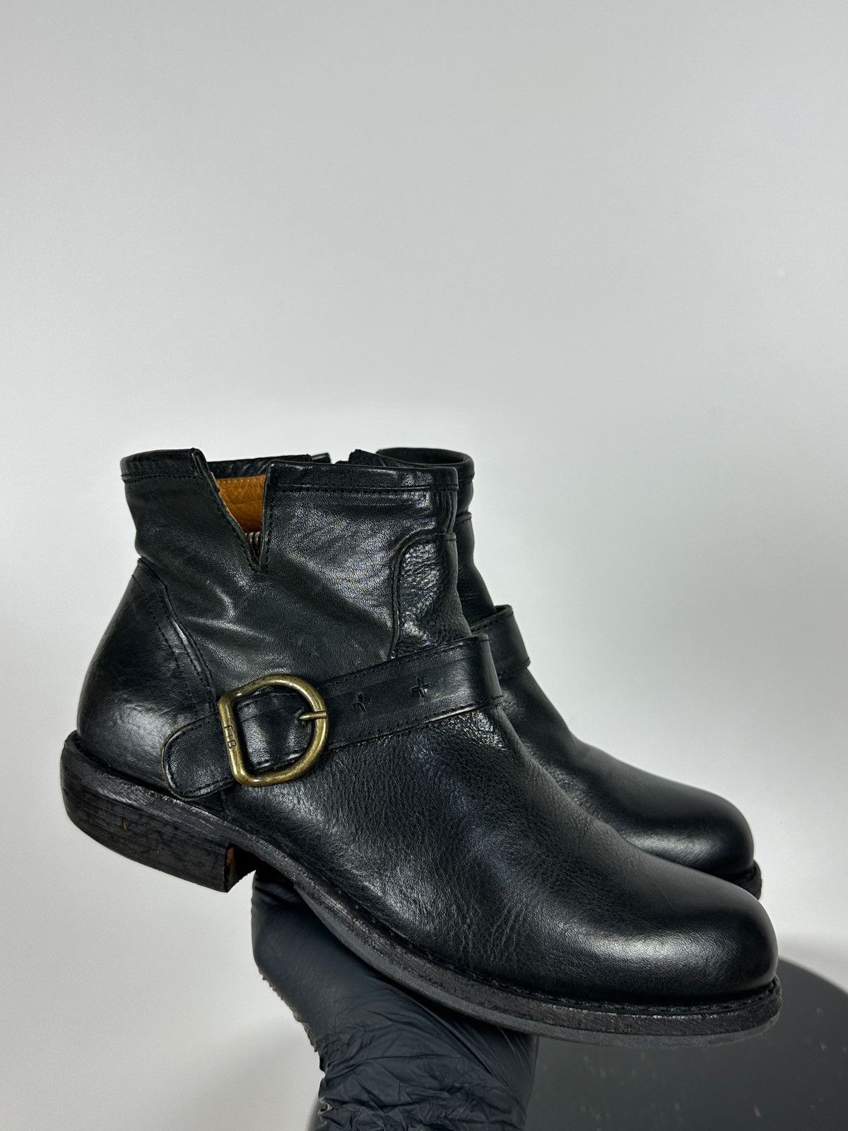 Fiorentini + Baker Fiorentini + Baker Carnaby Chad Black Leather Biker Boots Size US 7 / IT 37 - 1 Thumbnail