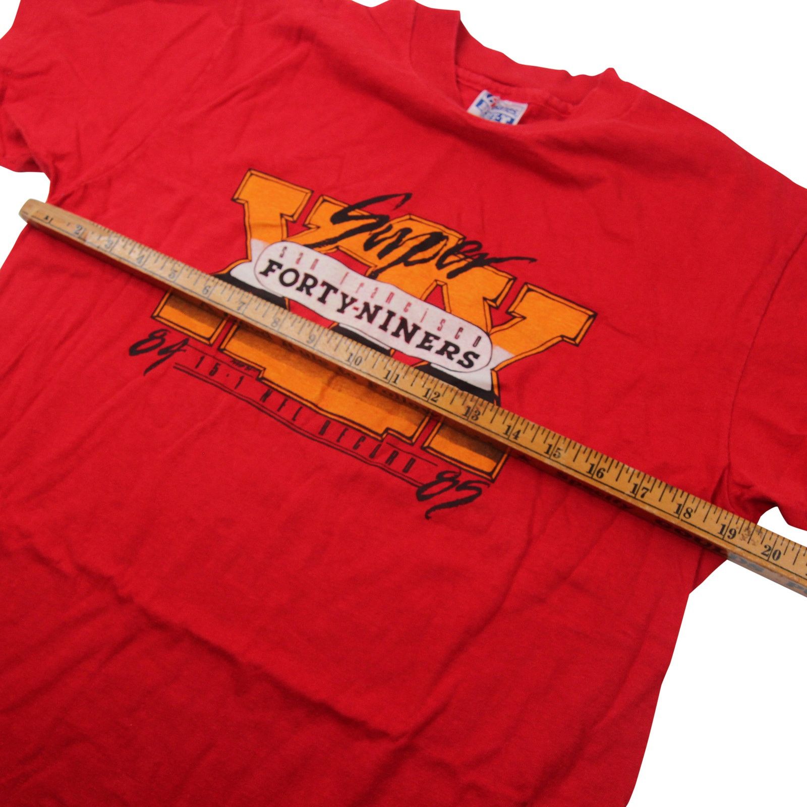NFL × Vintage Vintage 1985 San Fransisco 49ers Super Bowl Graphic T Shirt Size US L / EU 52-54 / 3 - 5 Thumbnail