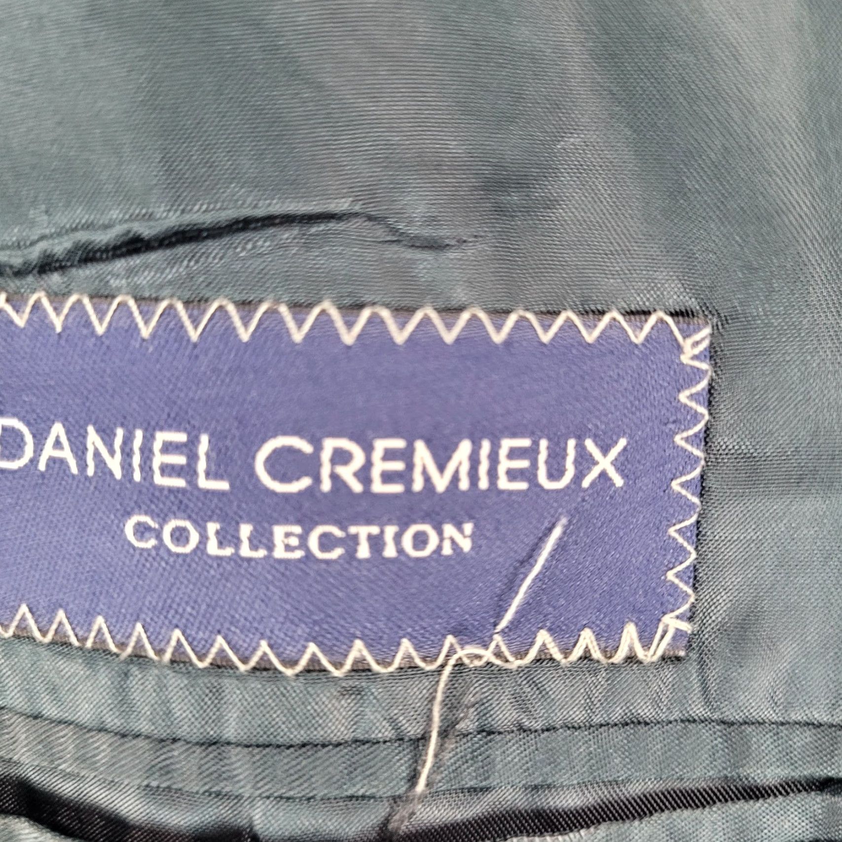 Cremieux Daniel Cremieux Navy Check 100% Wool Suit Full Set Jacket 44R Pants 37x29 USA Size 44R - 3 Thumbnail