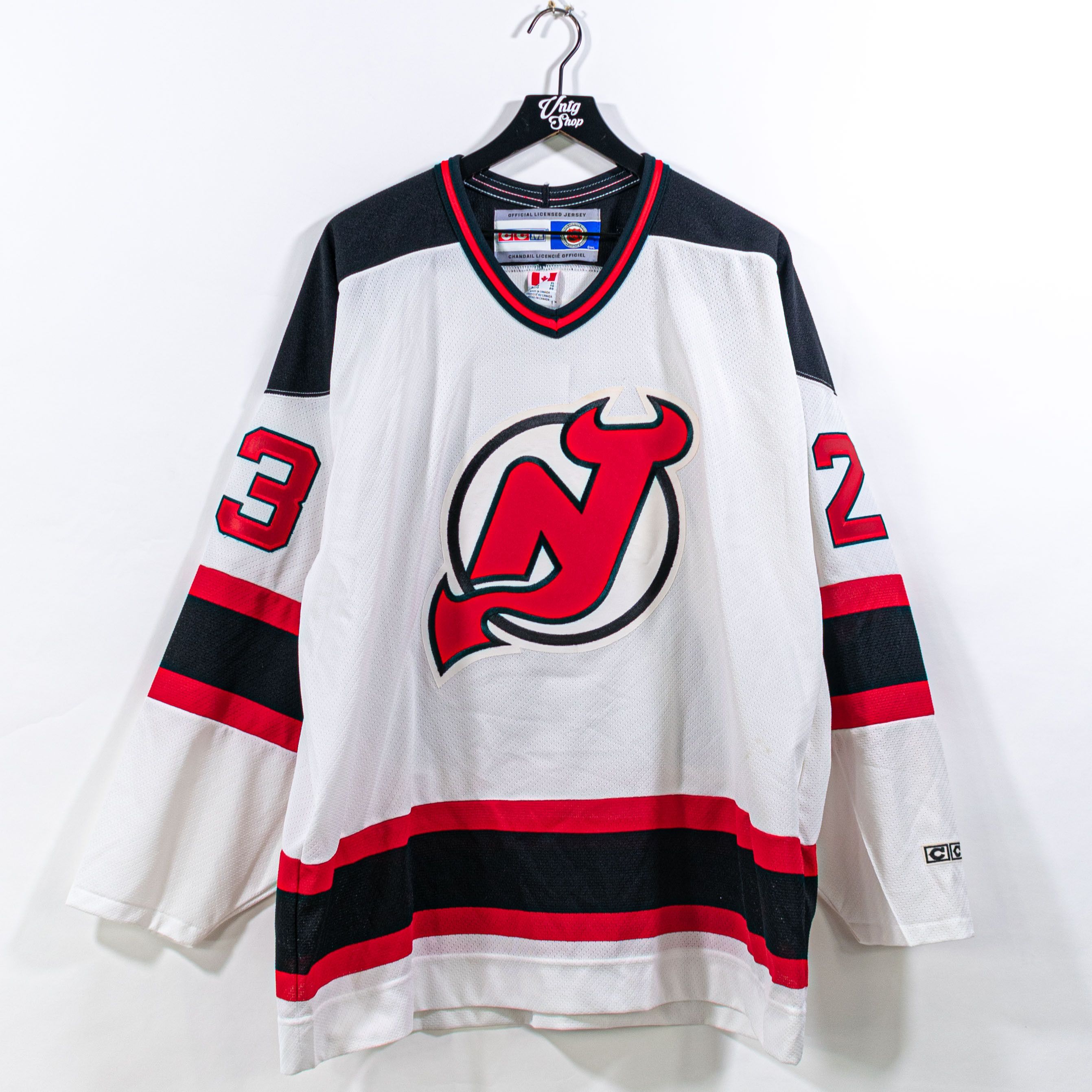 image of Ccm New Jersey Devils Scott Gomez Jersey Nhl Air Knit in White, Men's (Size XL)