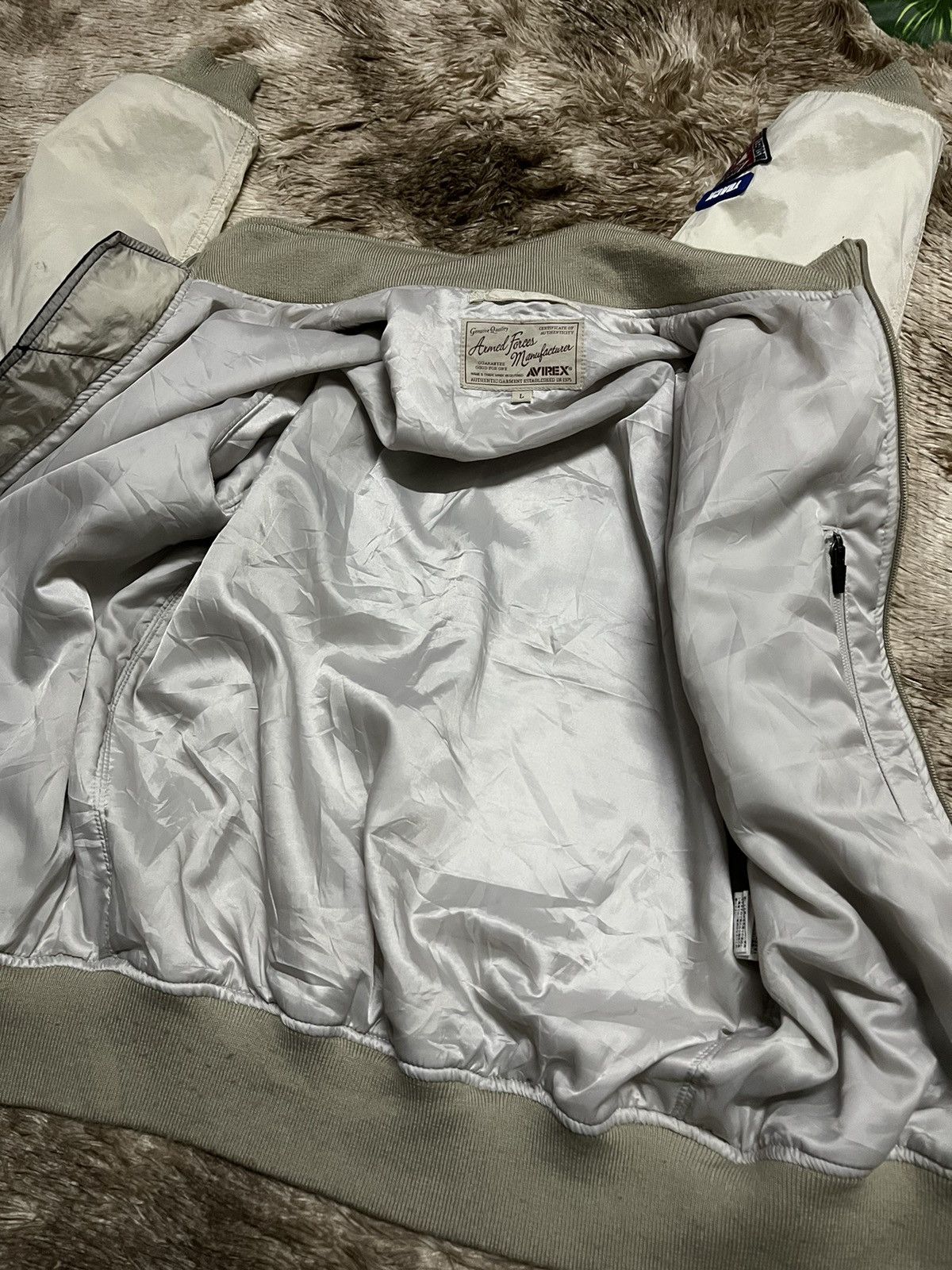 Avirex RARE Avirex USA Embroidery Spell Out Bomber Jacket Size US L / EU 52-54 / 3 - 10 Thumbnail