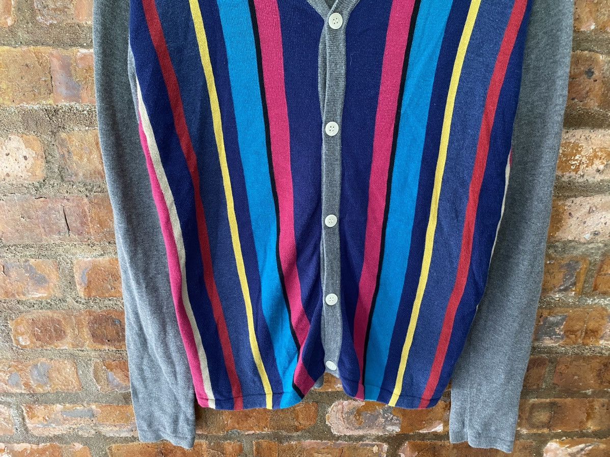 PHENOMENON 1990s EDGE RUPERT Rainbow knit cardiagn Size US M / EU 48-50 / 2 - 4 Thumbnail