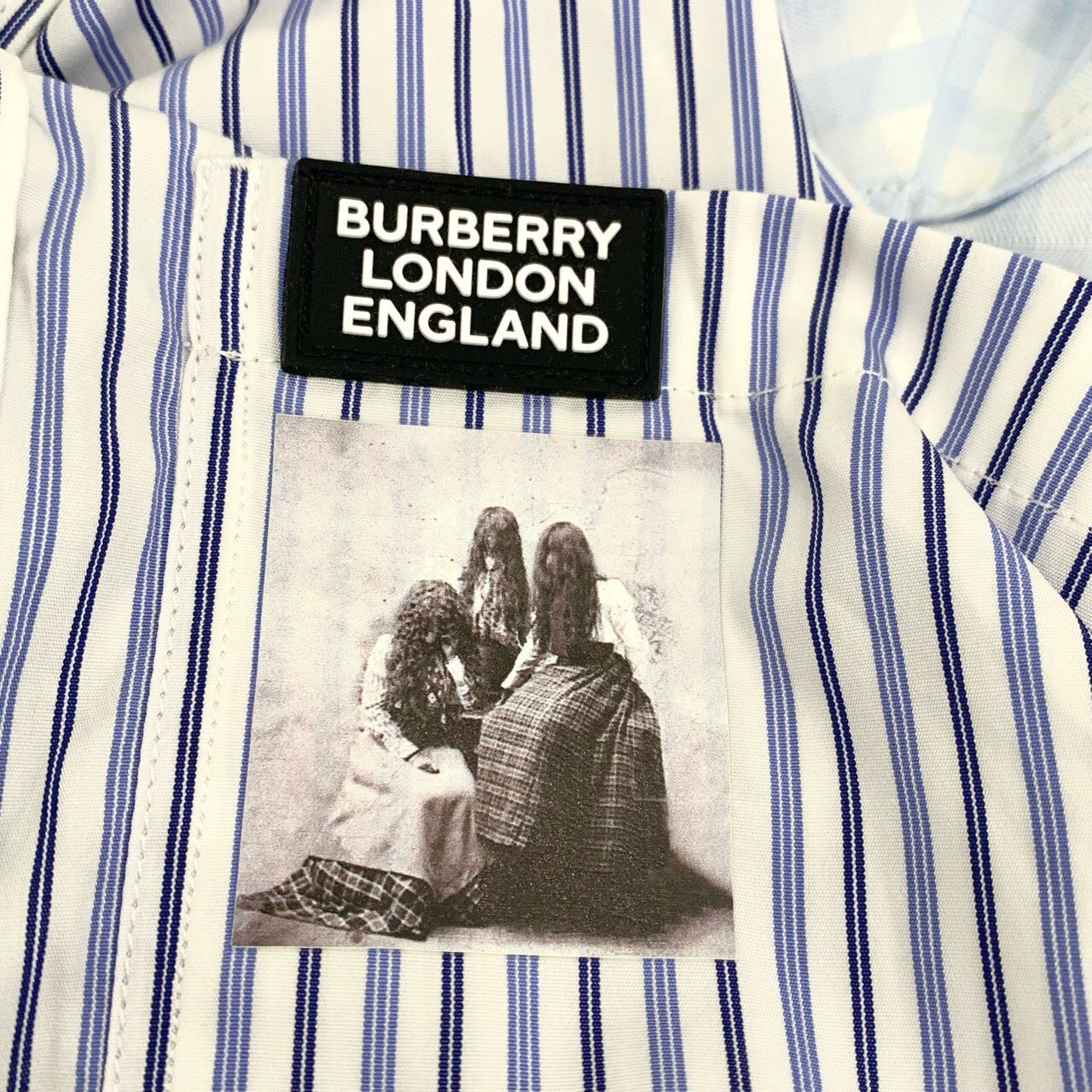 Burberry Burberry Two-Tone Single-Breasted Striped Short-Sleeve Shirt Size US S / EU 44-46 / 1 - 7 Thumbnail