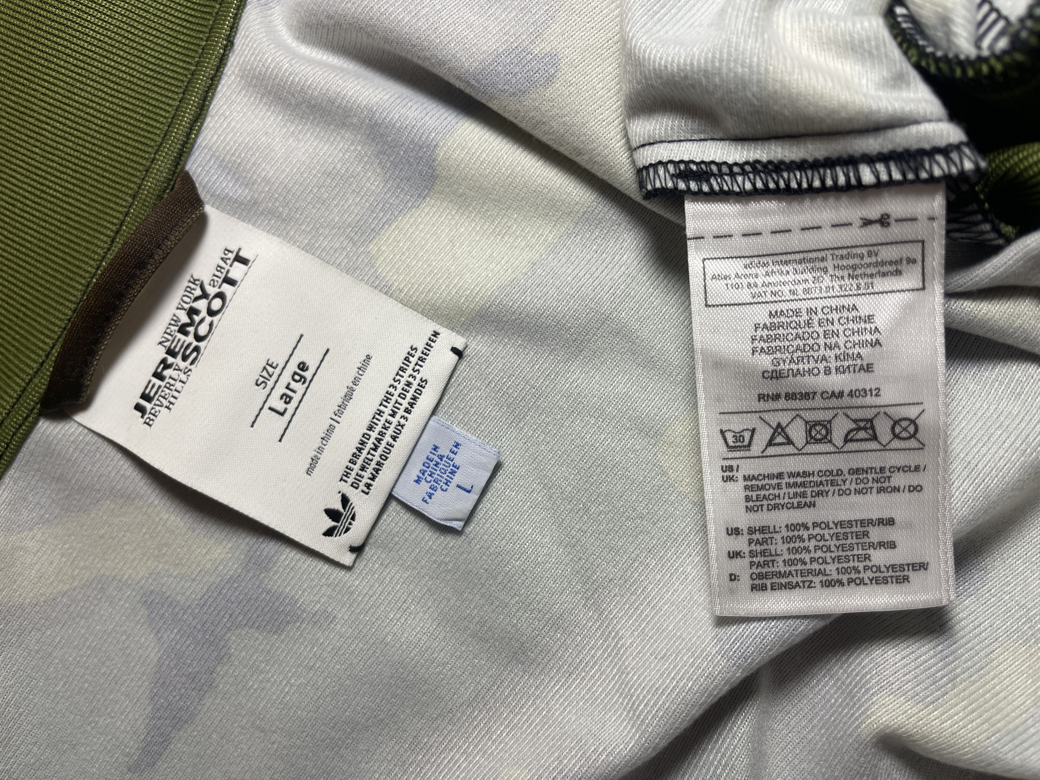 Adidas × Jeremy Scott Adidas Jeremy Scott Tracksuit Camo tuxedo Ruffle Bontage set Size US L / EU 52-54 / 3 - 5 Thumbnail