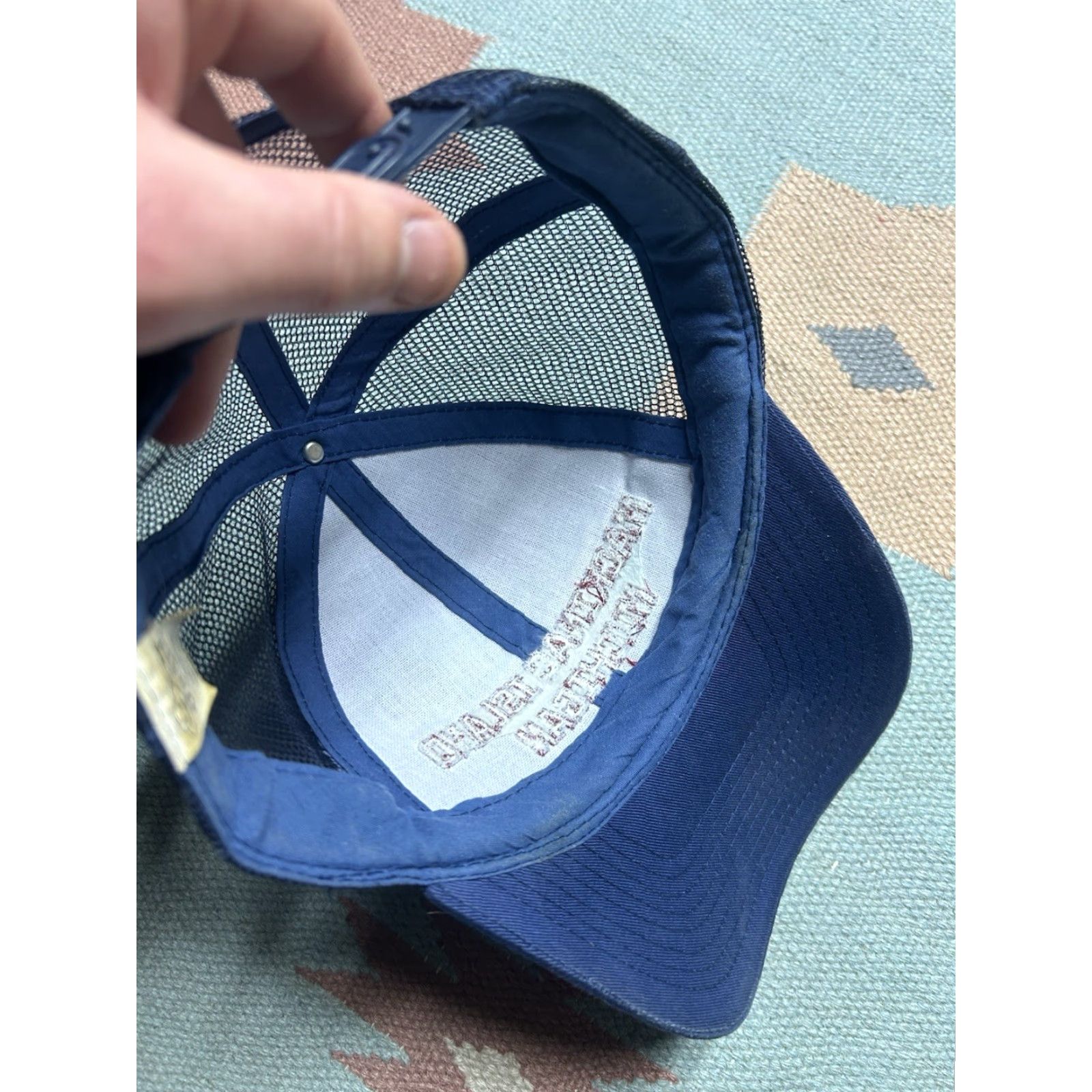Vintage VINTAGE SnapBack hat cap Mackinac island Michigan embroidered blue adjustable Men Adjustable Blue Mackinac island Michigan SnapBack Hat cap Size ONE SIZE - 6 Thumbnail