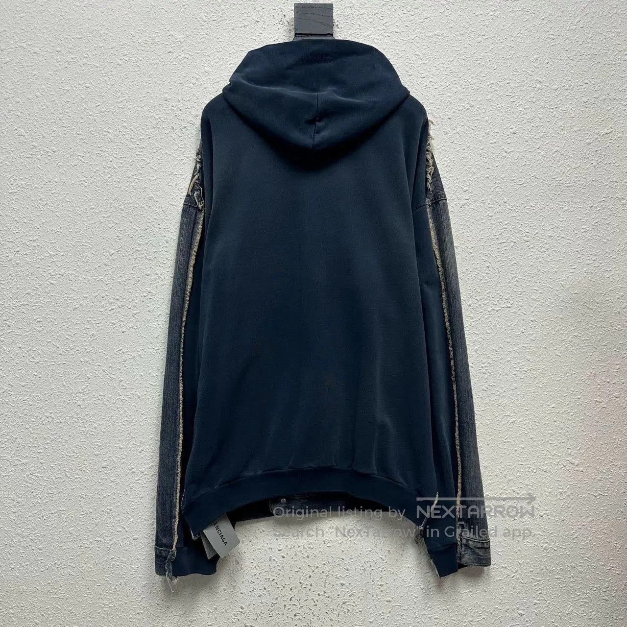 Balenciaga balenciaga denim hoodie jacket with mock layer. Size US XS / EU 42 / 0 - 2 Thumbnail