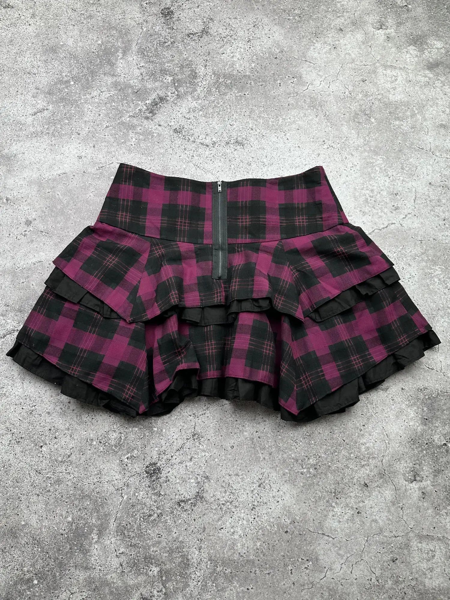 Japanese Brand Vintage Assymetry Mini Skirt C91(V194)(E8) Size 28" / US 6 / IT 42 - 4 Thumbnail
