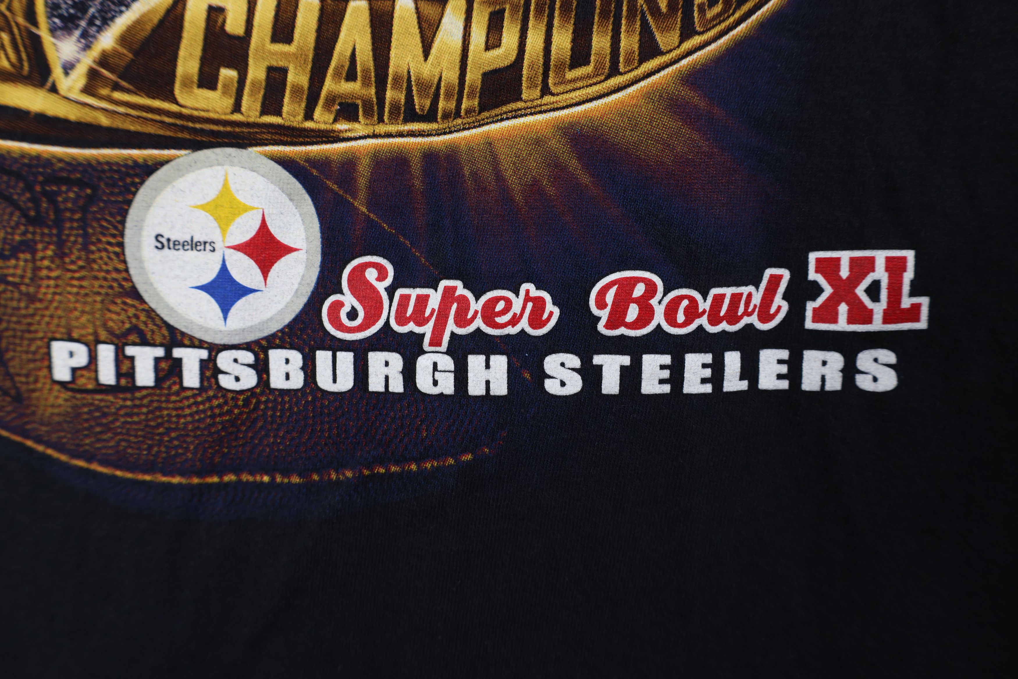 Vintage Vintage Y2K Super Champs Ring Pittsburgh Steelers T-Shirt Size US XL / EU 56 / 4 - 6 Thumbnail