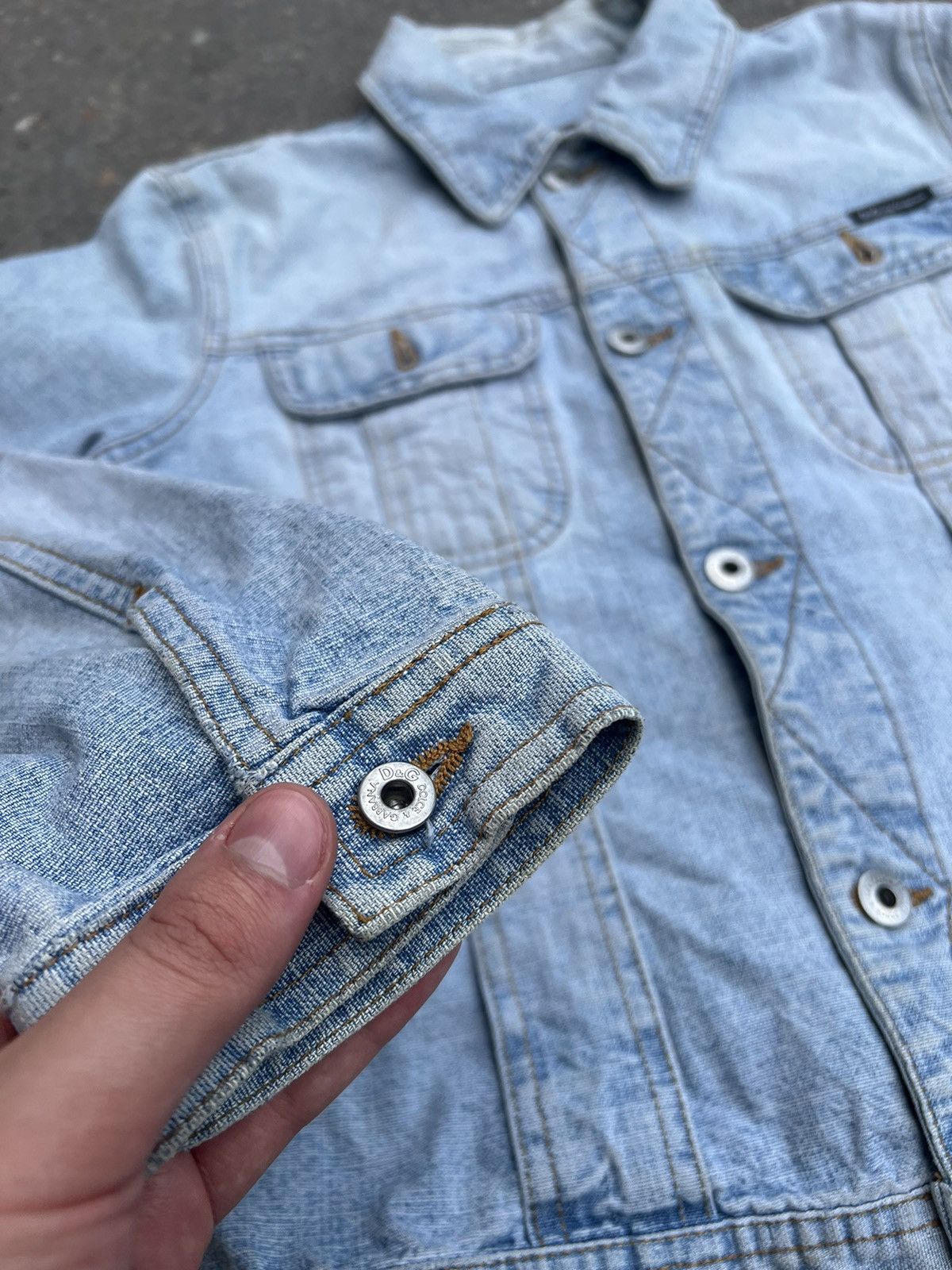 Dolce & Gabbana × Vintage Denim jacket dolce & gabbana vintage Size S / US 4 / IT 40 - 4 Thumbnail