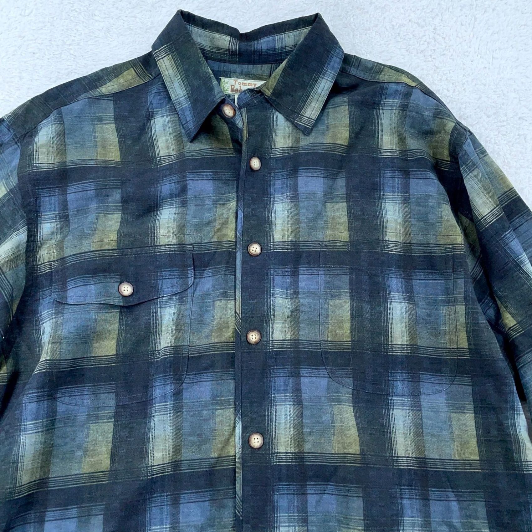 Tommy Bahama Tommy Bahama Shirt Mens S Colorful Silk Plaid Regular Fit Collared Button Up Size US S / EU 44-46 / 1 - 2 Thumbnail