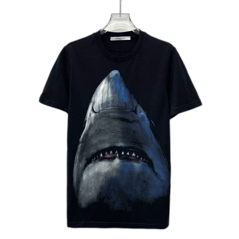 Givenchy Givenchy Black Shark Print T-Shirt Size US XS / EU 42 / 0 - 1 Thumbnail