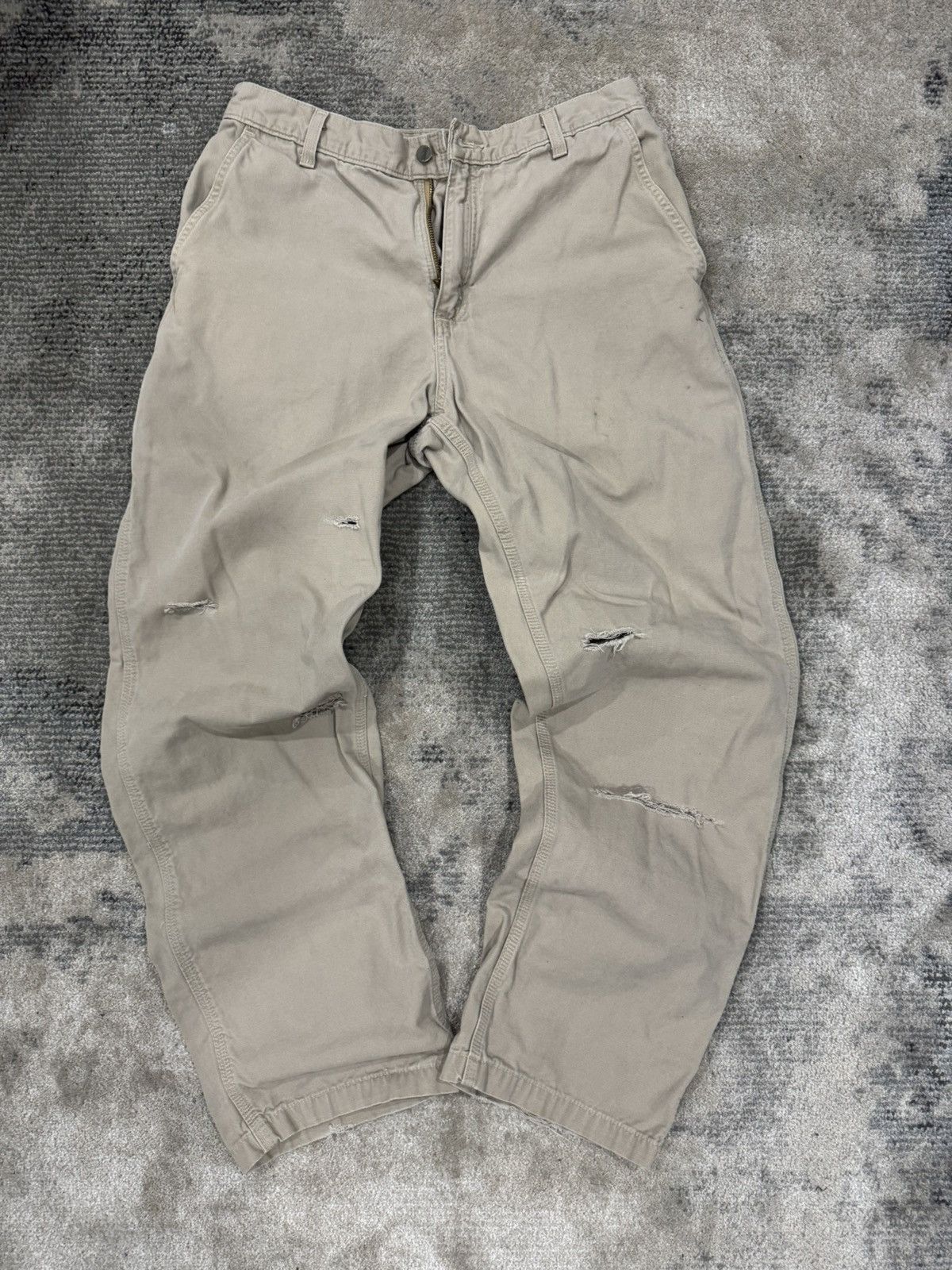 Carhartt Vintage Carrhart Khaki Work Pants Size US 34 / EU 50 - 1 Thumbnail