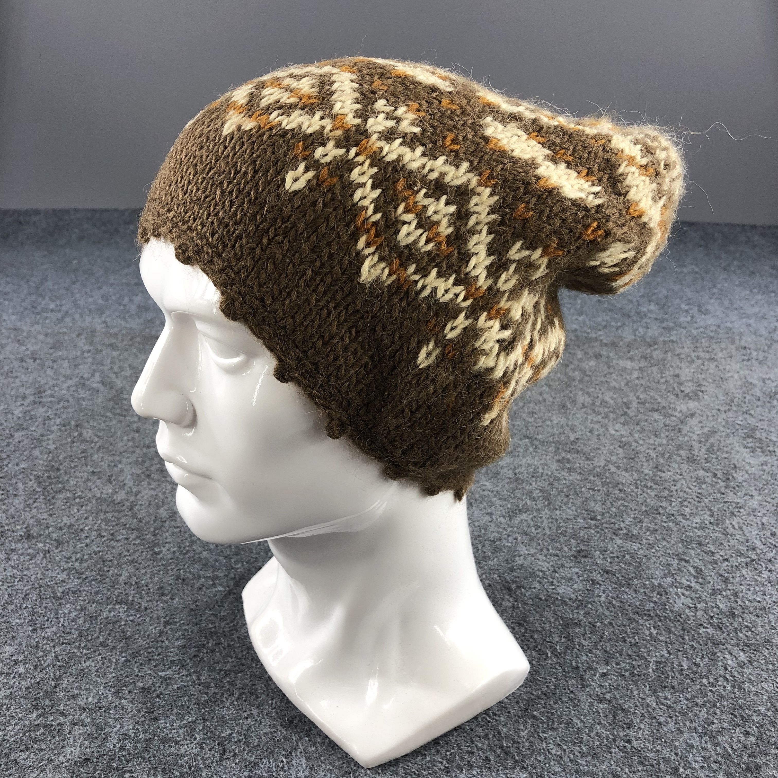 Japanese Brand Unknown Enracine Fair Isle Beanie Snowcap Snow Hat B382 Size ONE SIZE - 1 Thumbnail