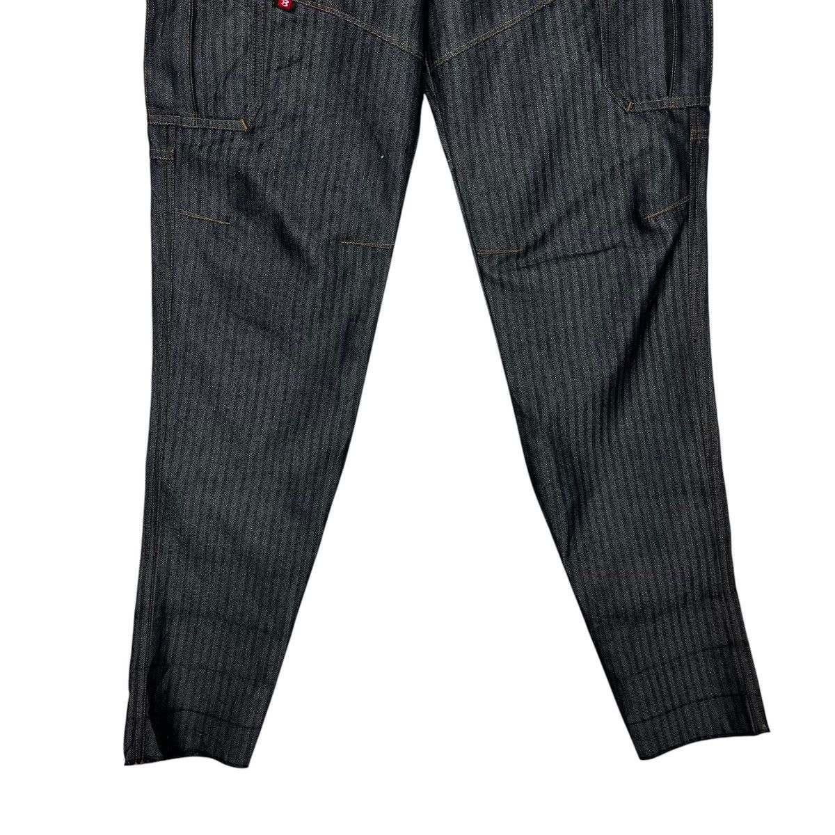 Japanese Brand Vintage Burtle Hickory Stripe Denim Jeans Size US 29 - 4 Thumbnail