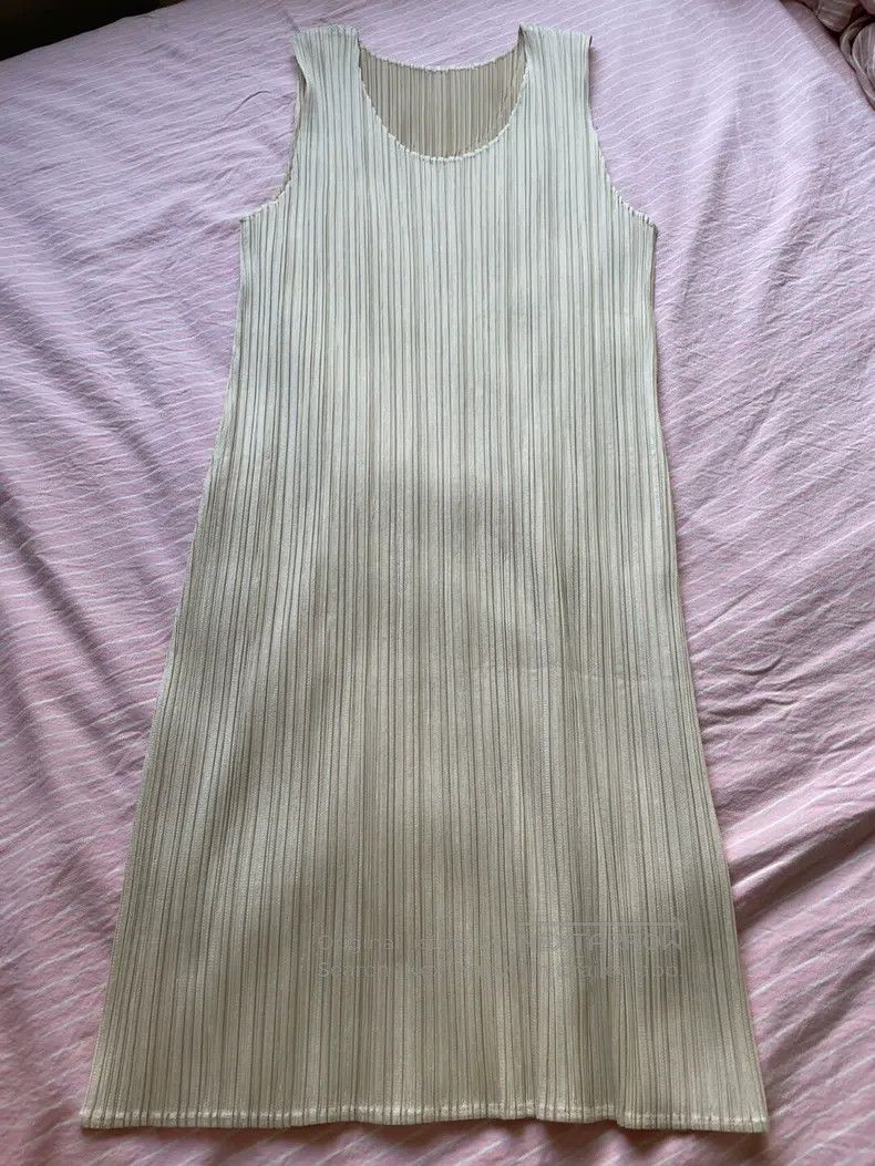 Issey Miyake Issey Miyake Gray Dress Size XL / US 12-14 / IT 48-50 - 1 Thumbnail