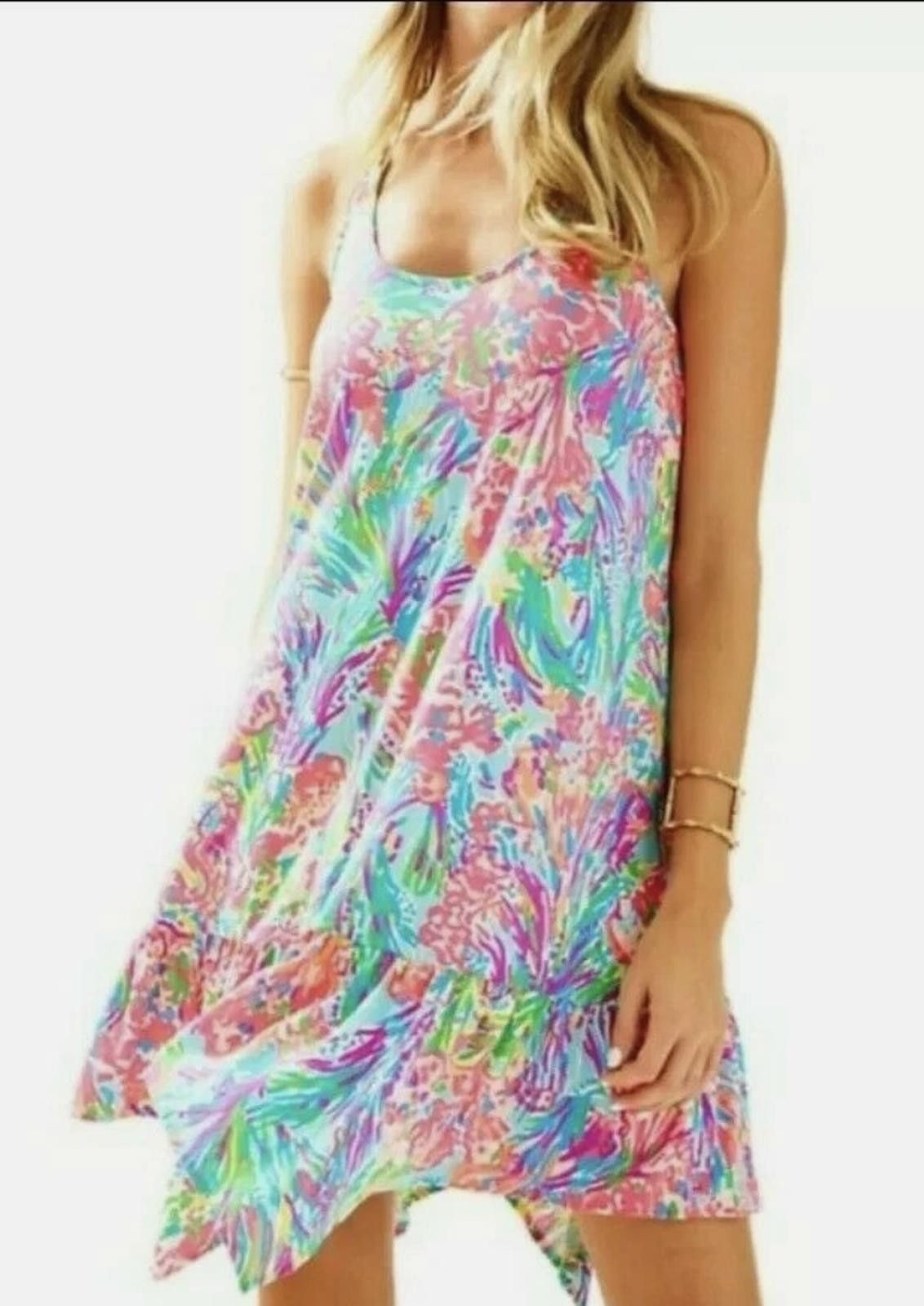 Lilly Pulitzer Lilly Pulitzer Hampton Tank Dress | Multi Fan Sea Size S / US 4 / IT 40 - 1 Thumbnail