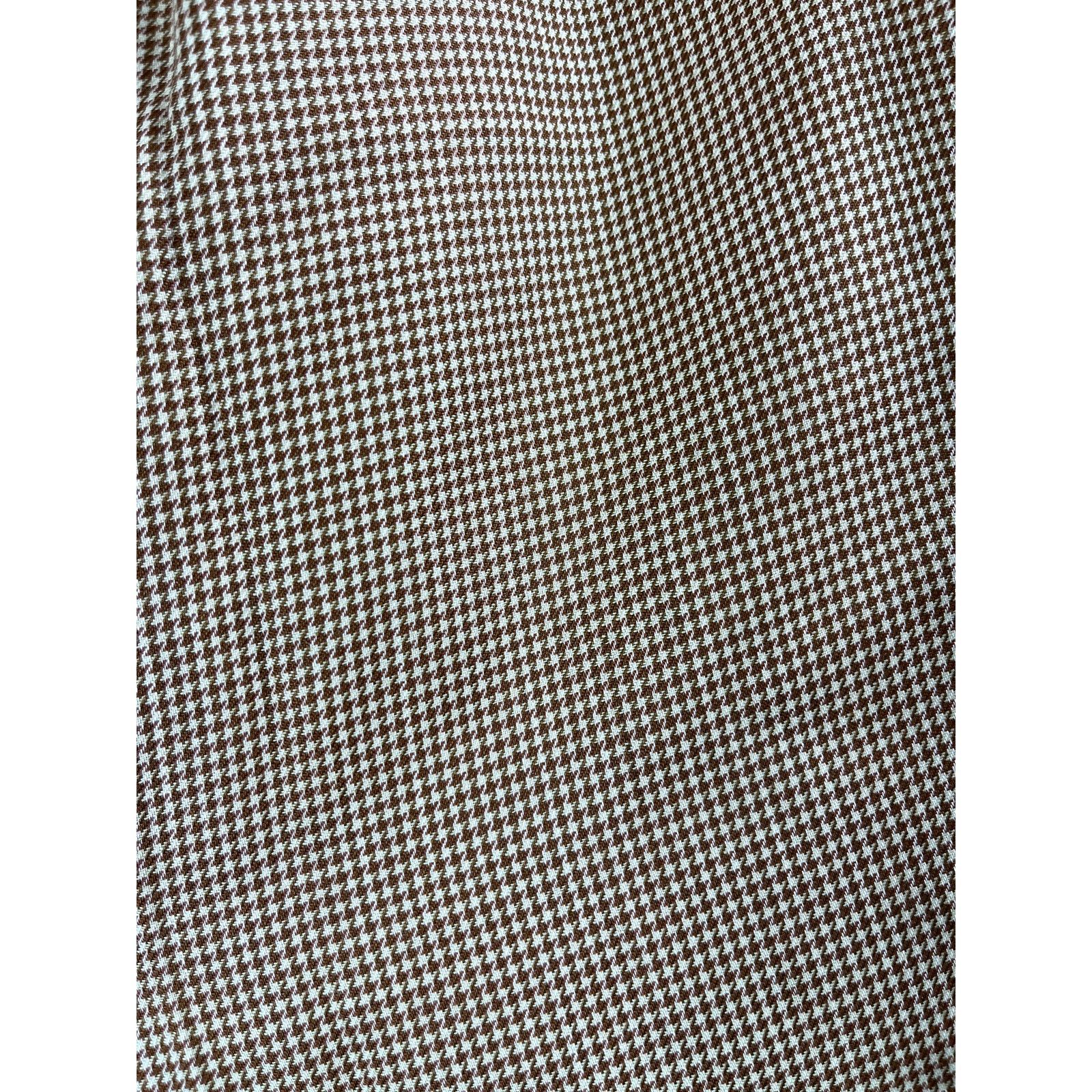 Vintage Vintage Men's Wool Leonardo Valenti Houndstooth Slacks 34 Size US 34 / EU 50 - 3 Thumbnail
